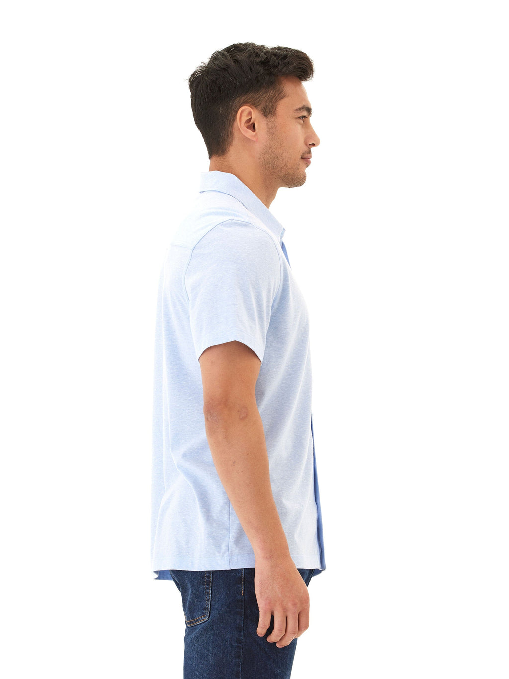 Paxton Triblend Short Sleeve Button-Down Pocket Shirt
