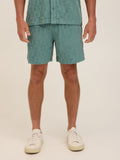 Mitchell Tile Leaf Jacquard Terry Short