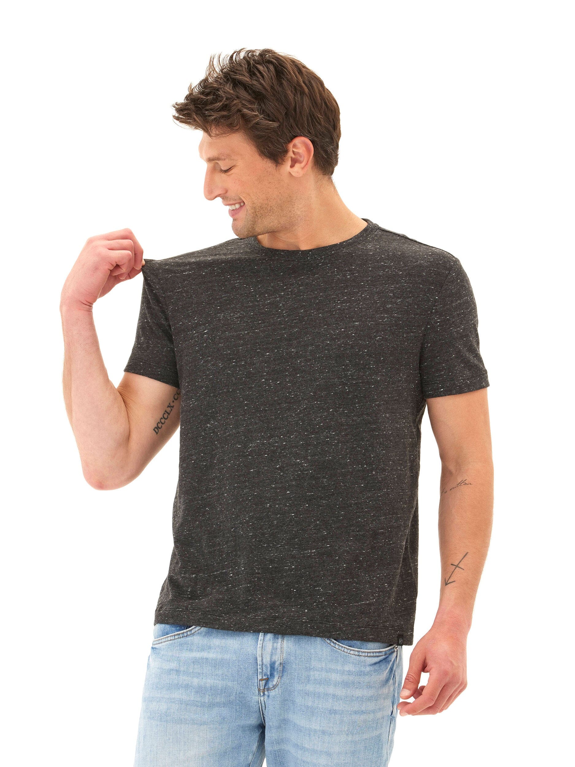 Slub Linen Short Sleeve Crew Tee