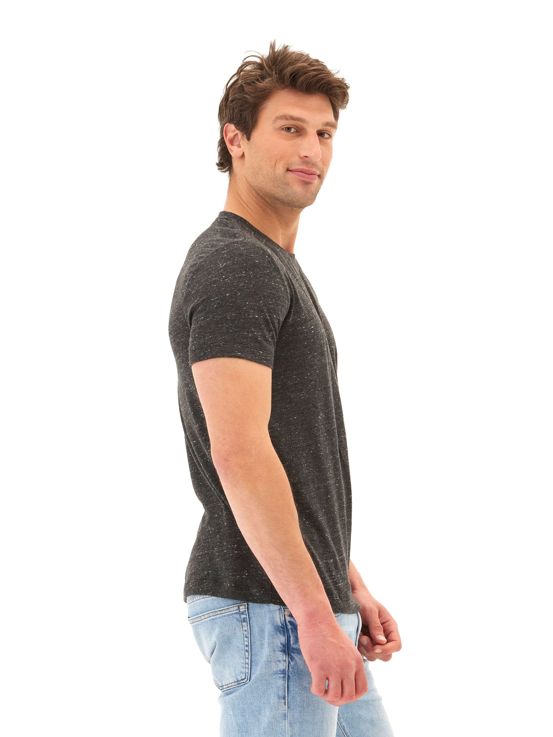 Slub Linen Short Sleeve Crew Tee