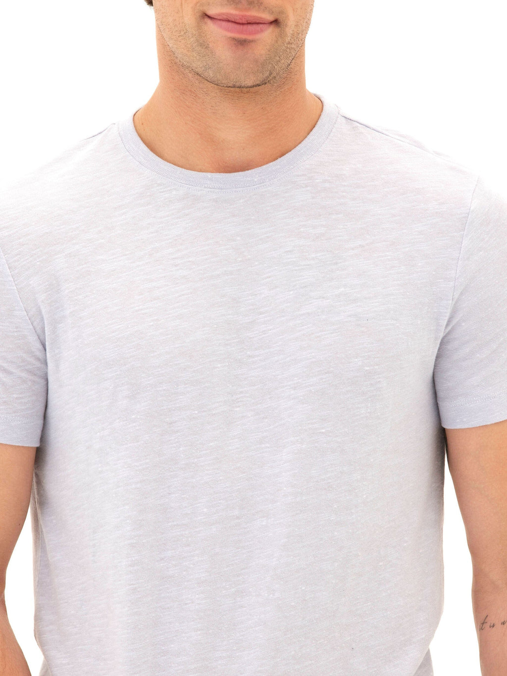 Slub Linen Short Sleeve Crew Tee