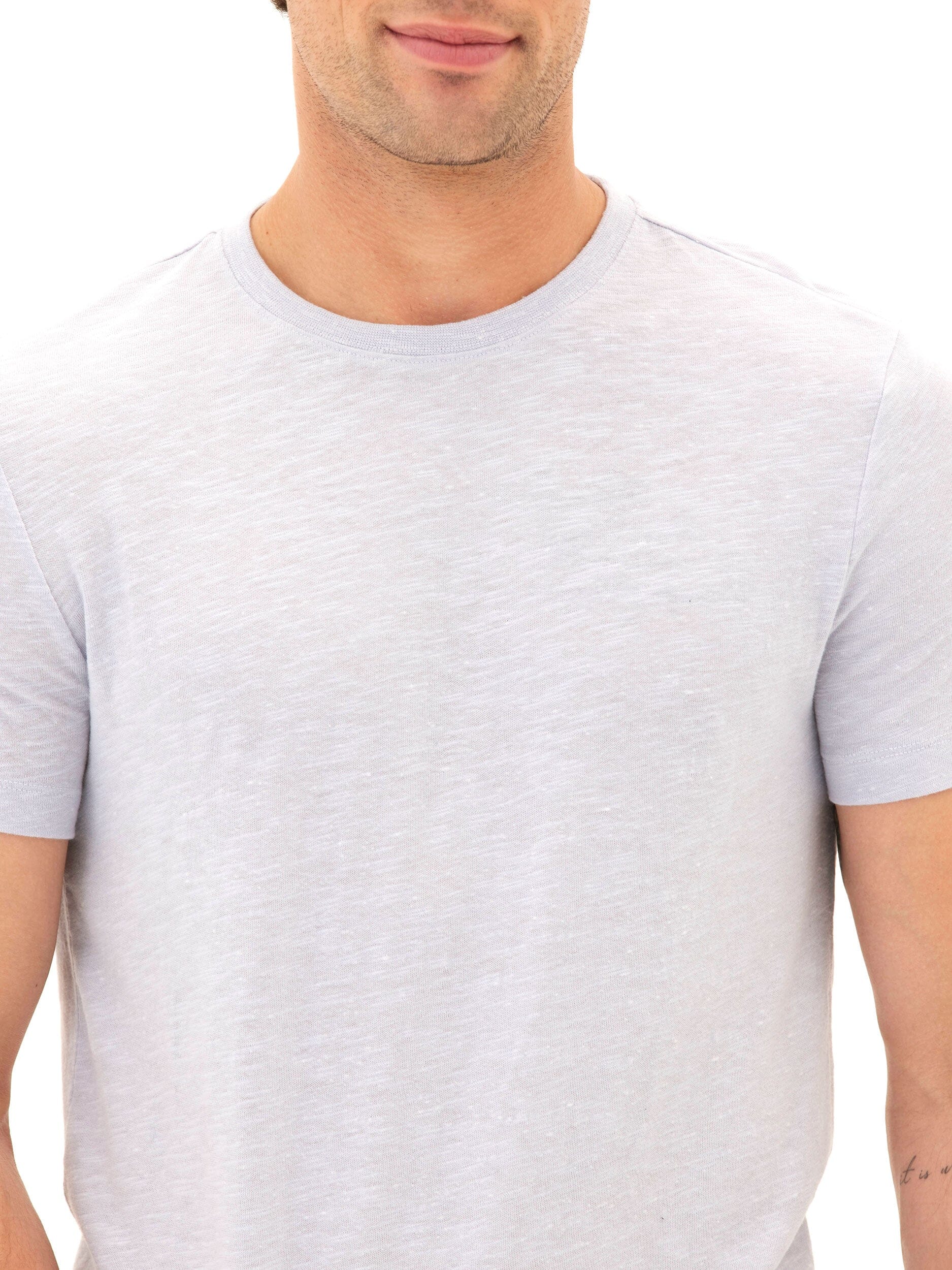 Slub Linen Short Sleeve Crew Tee