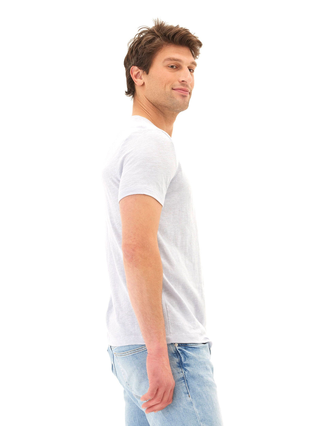 Slub Linen Short Sleeve Crew Tee
