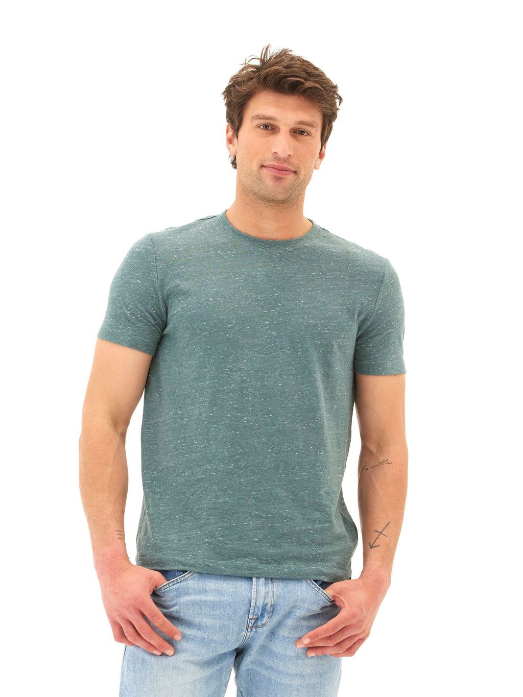 Slub Linen Short Sleeve Crew Tee