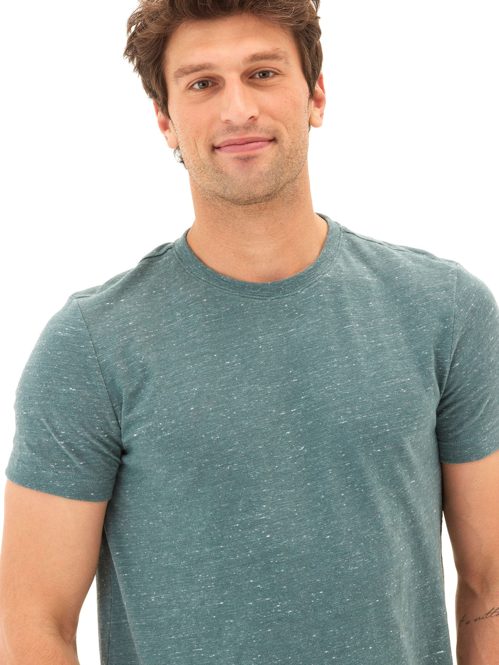 Slub Linen Short Sleeve Crew Tee