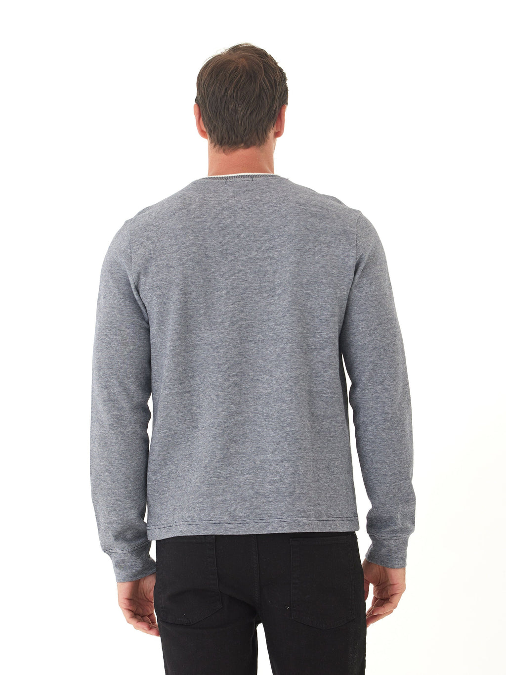 Charles Eco Double Knit Henley Long Sleeve Shirt