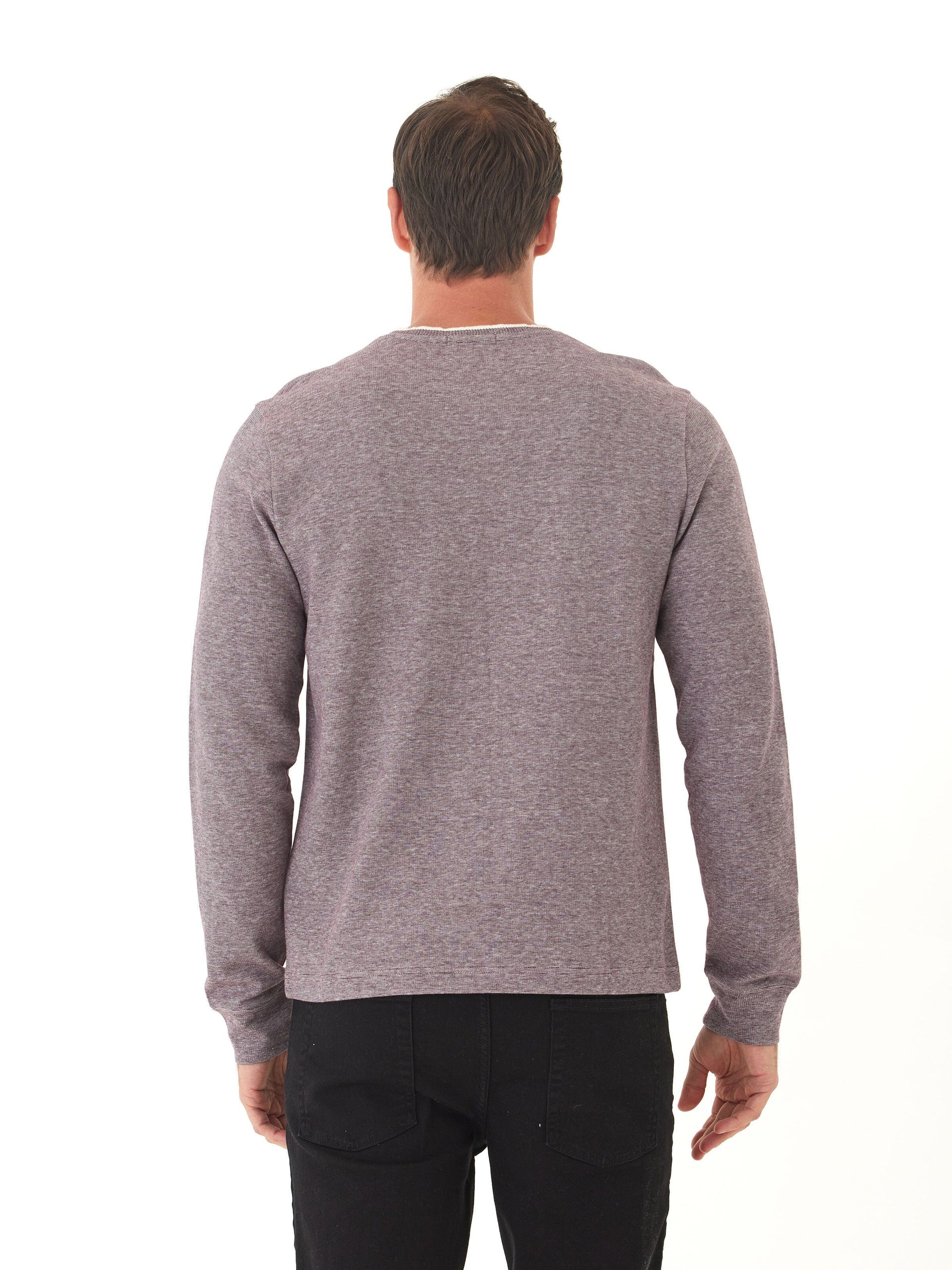 Eco Double Knit Henley Shirt for Men