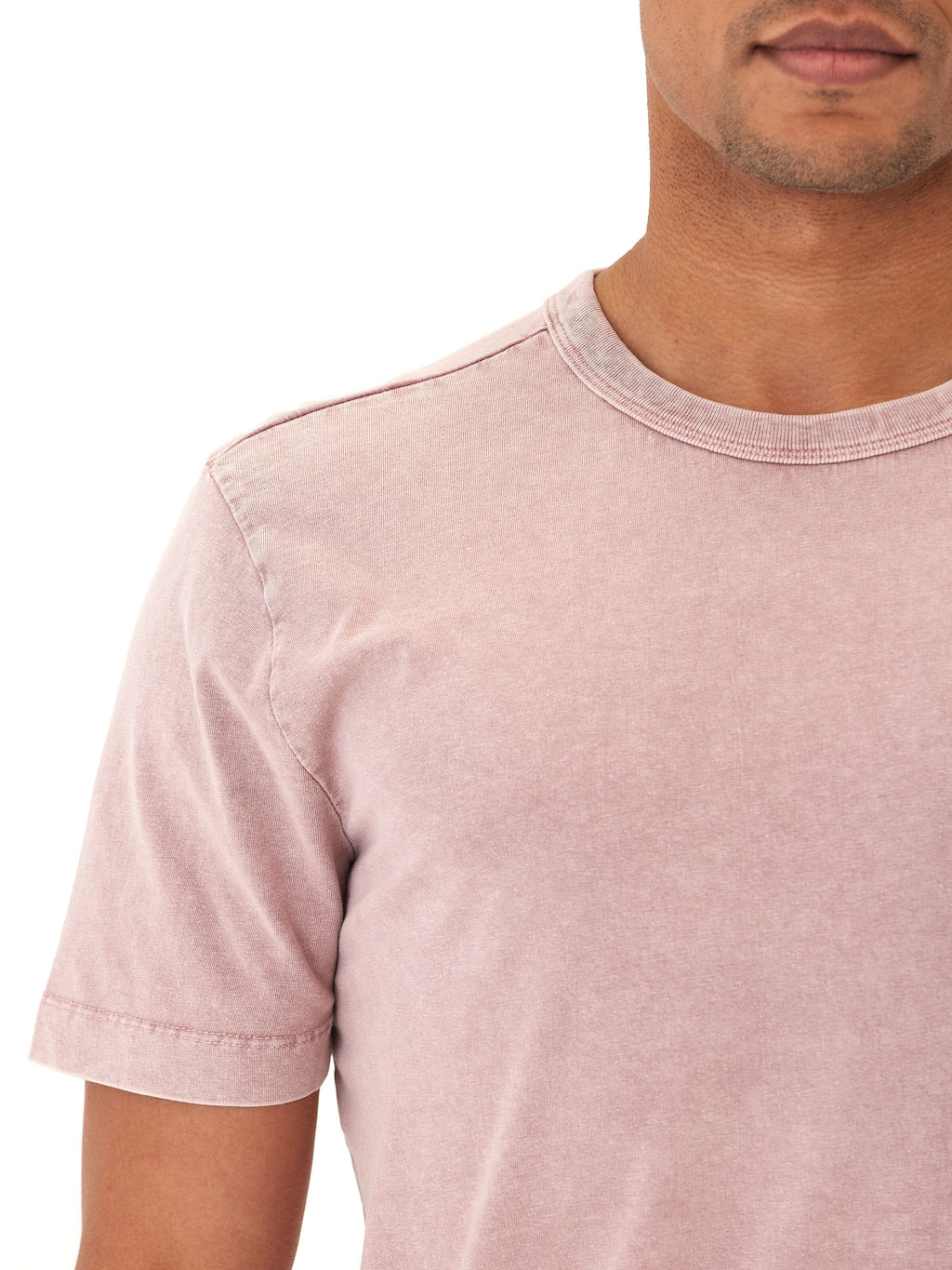 Shawn Mineral Wash Eco Cotton Jersey Crew Tee - Minimalist Style