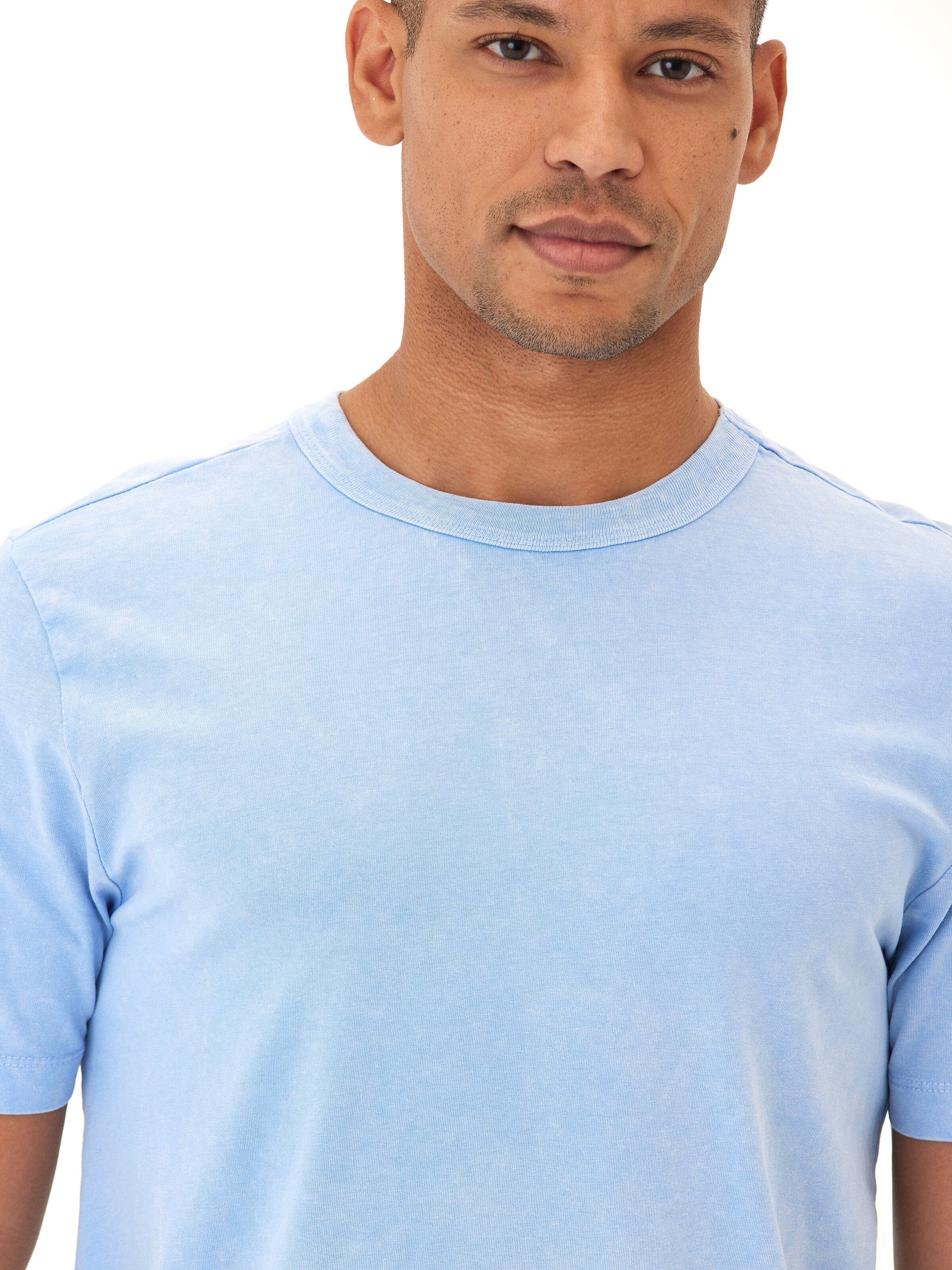 Shawn Mineral Wash Crew Neck Tee in Sustainable Eco Cotton Jersey
