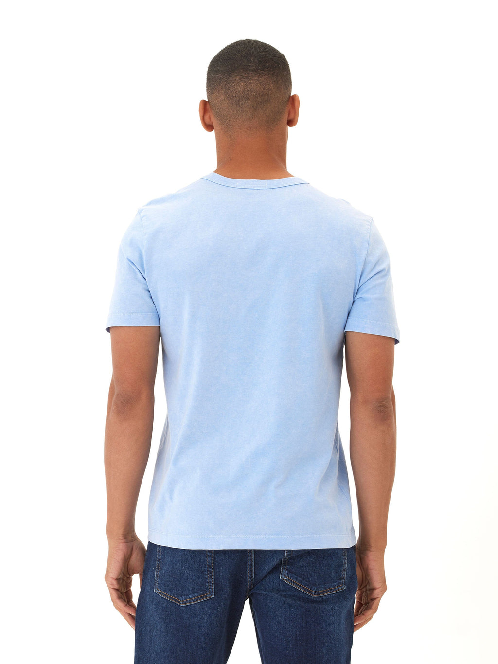 Shawn Mineral Wash Crew Neck Tee in Sustainable Eco Cotton Jersey