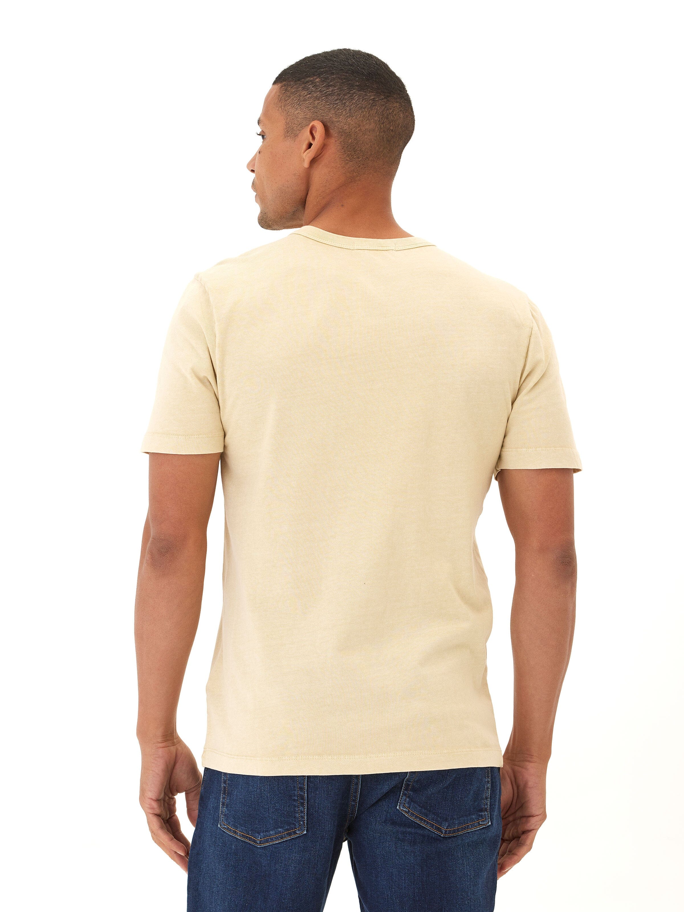 Shawn Sustainable Eco Cotton Jersey Mineral Wash Crew Neck Tee