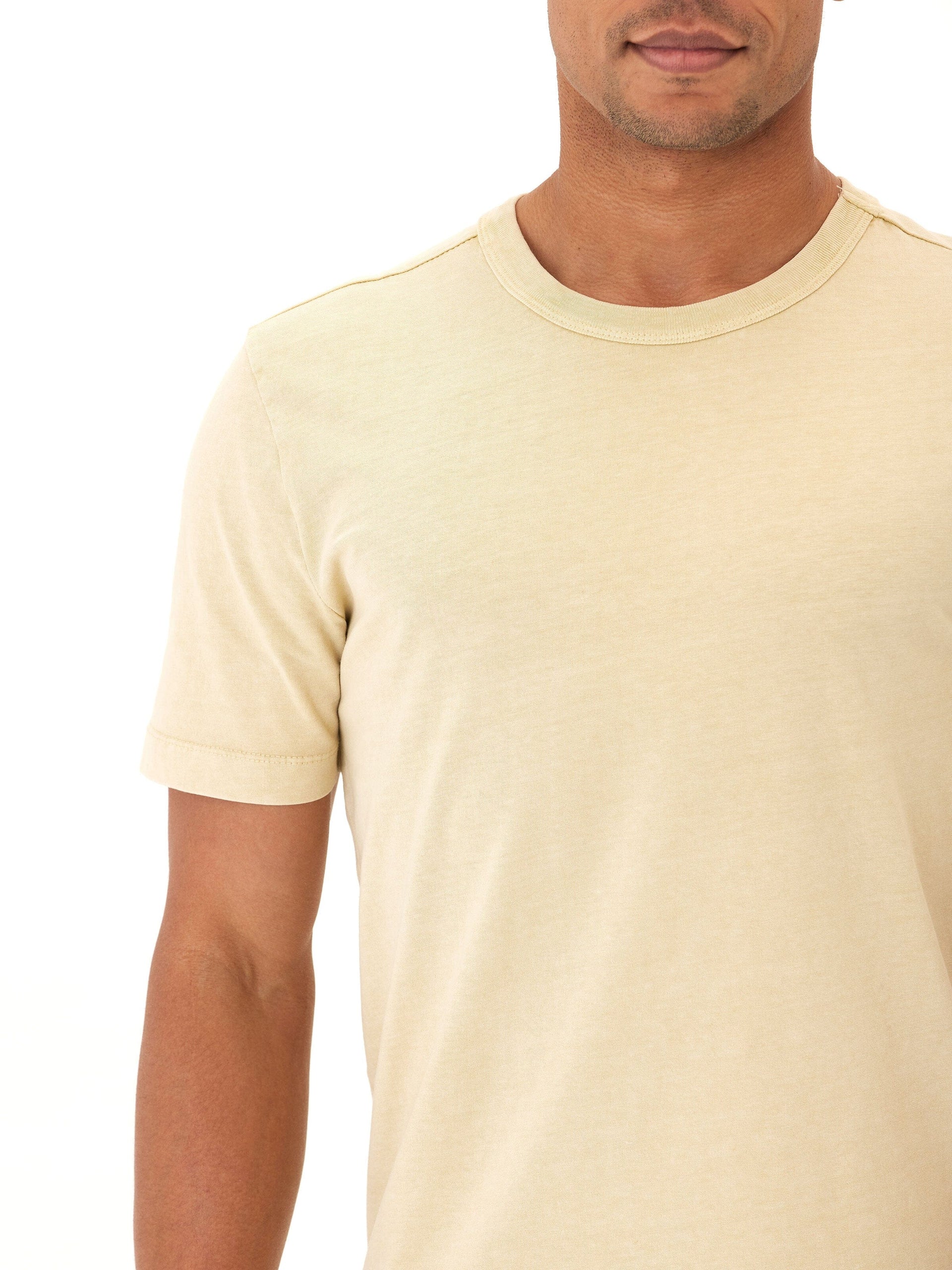 Shawn Sustainable Eco Cotton Jersey Mineral Wash Crew Neck Tee