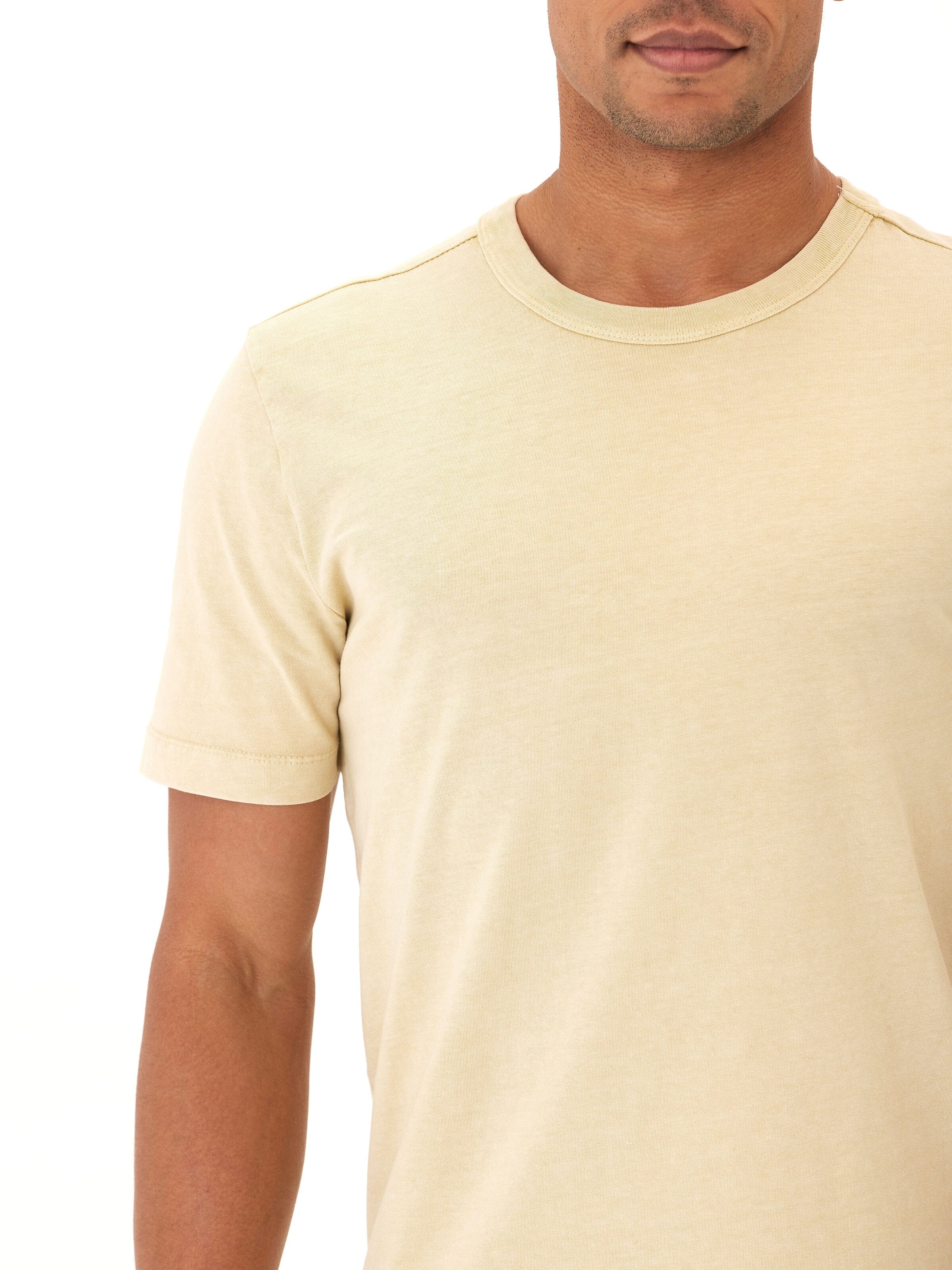 Shawn Sustainable Eco Cotton Jersey Mineral Wash Crew Neck Tee
