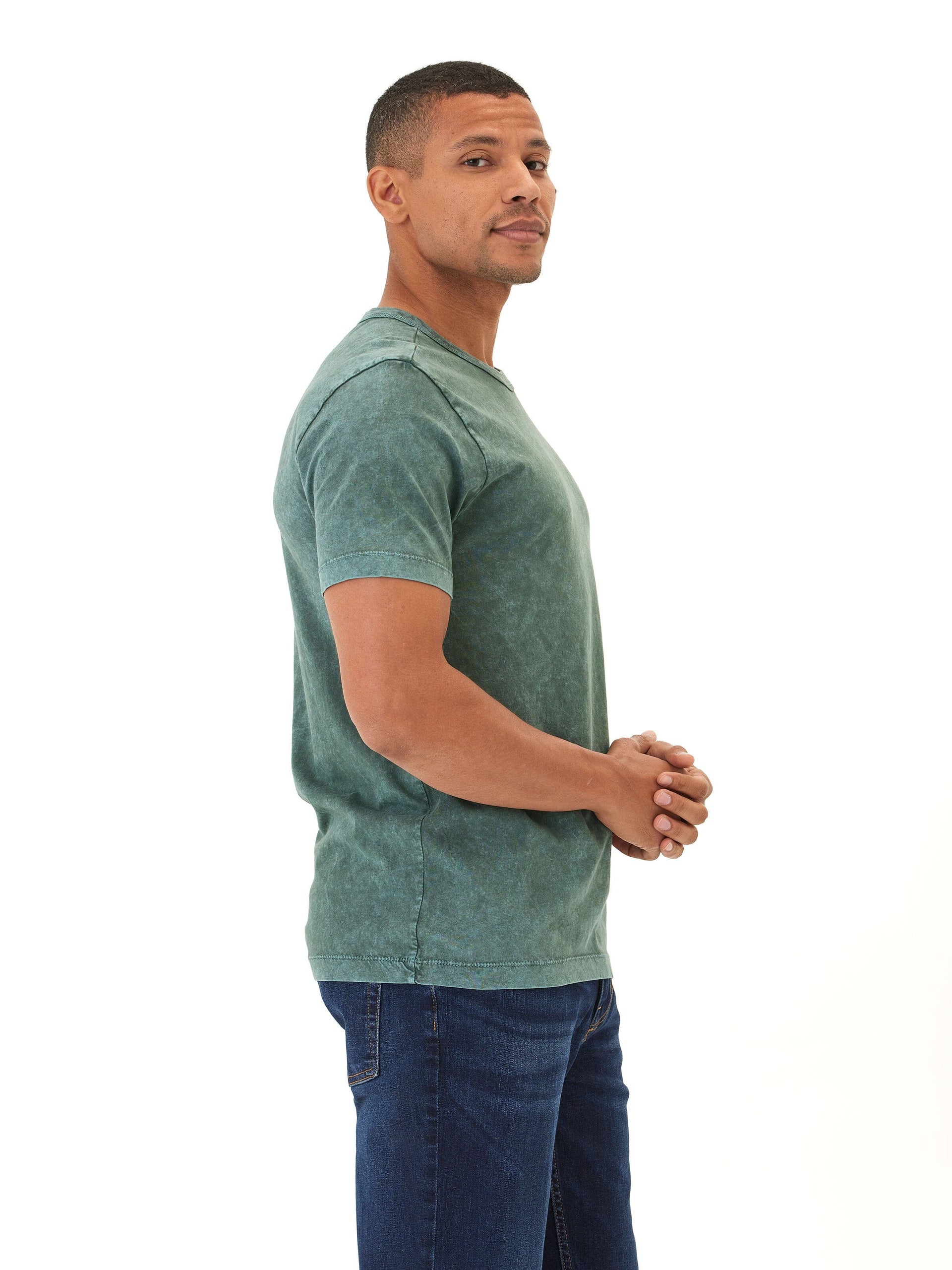Shawn Mineral Wash Eco Cotton Jersey Crew Tee