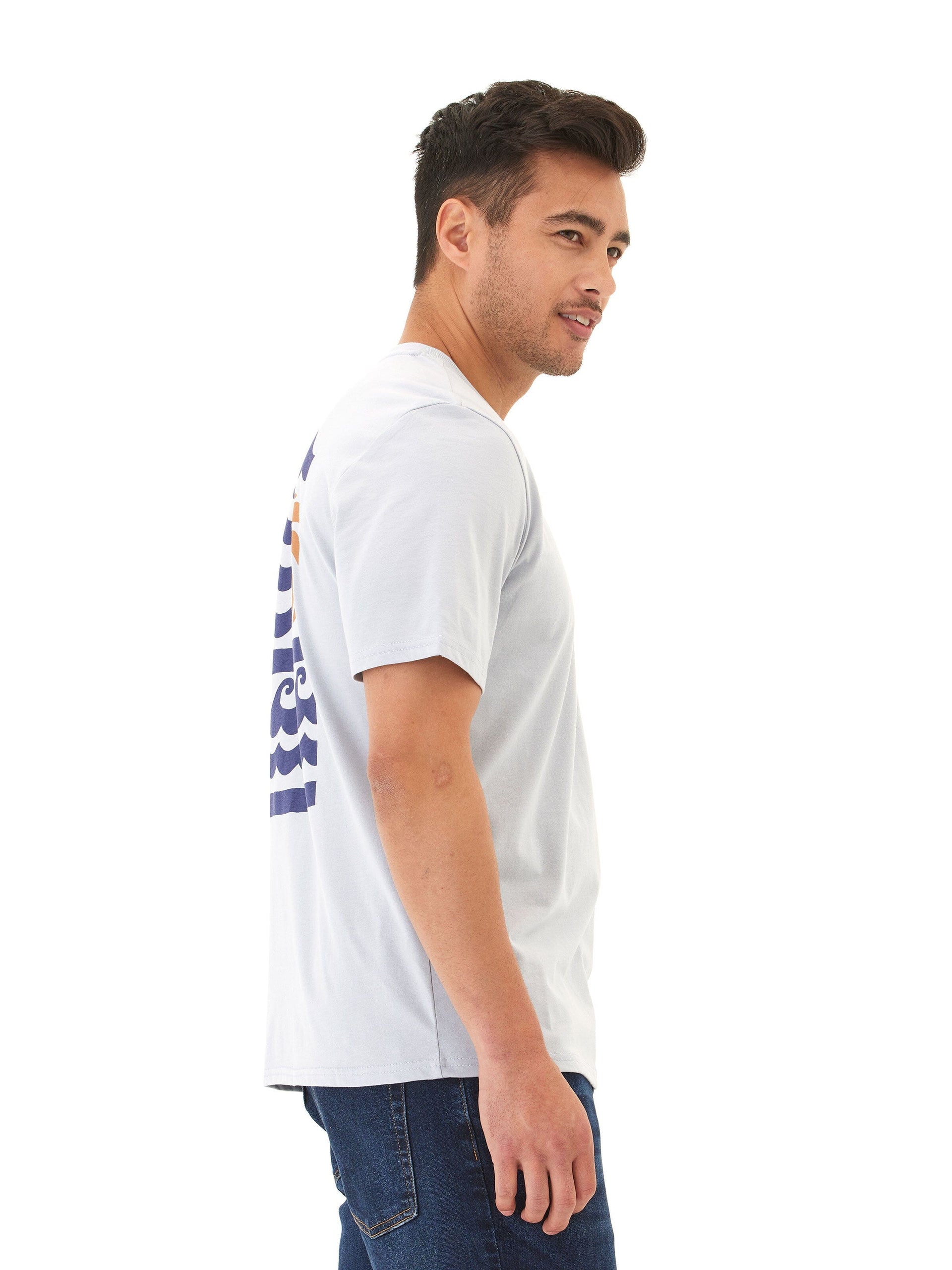 Soft Wash Graphic Tee: Men’s Sustainable Cotton Surf Style Shirt