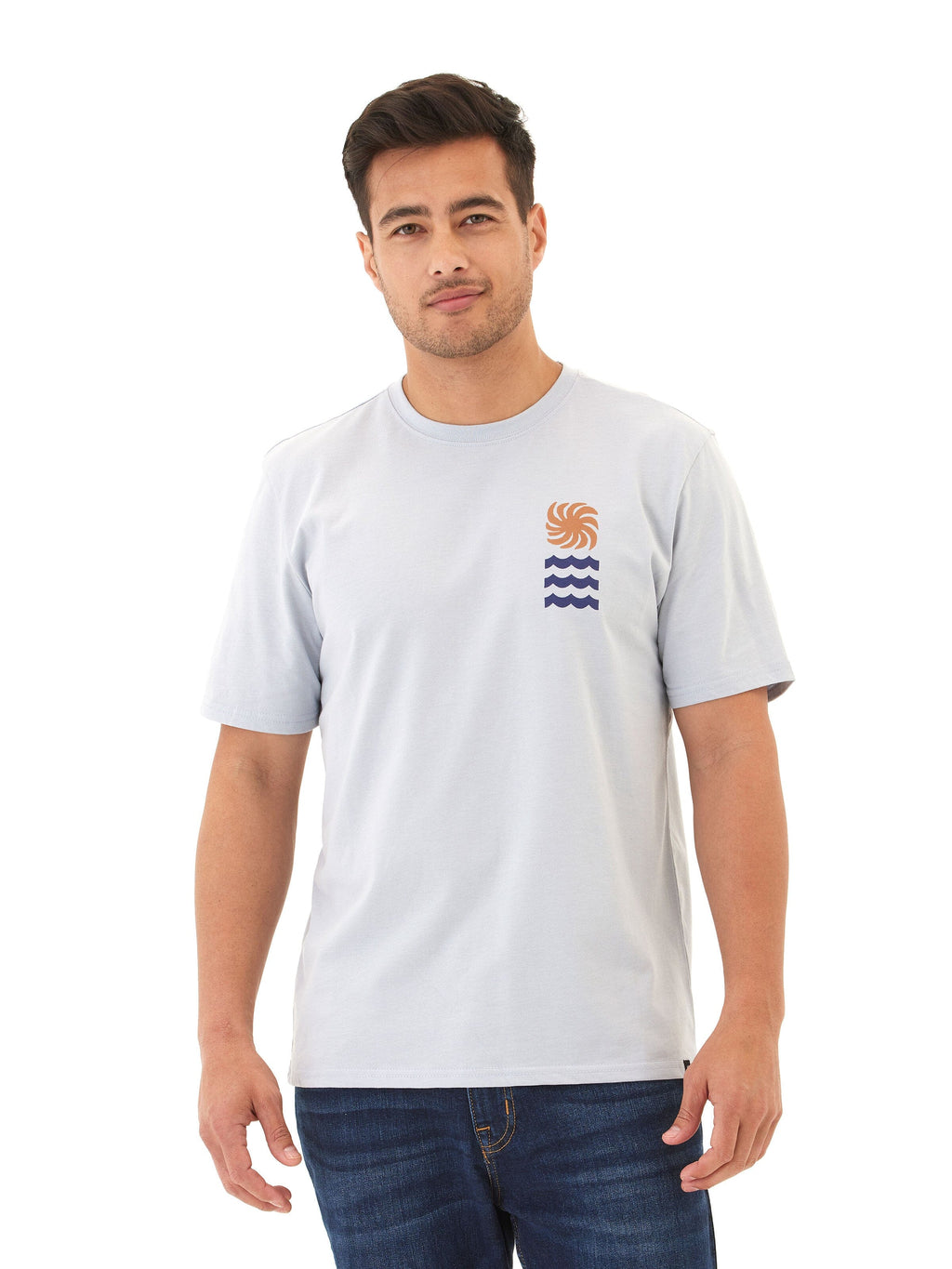 Soft Wash Graphic Tee: Men’s Sustainable Cotton Surf Style Shirt