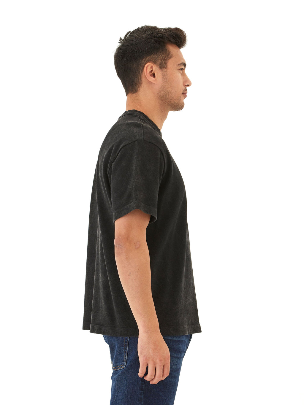 Johnny Relaxed Fit Mineral Wash Jersey Tee for Men