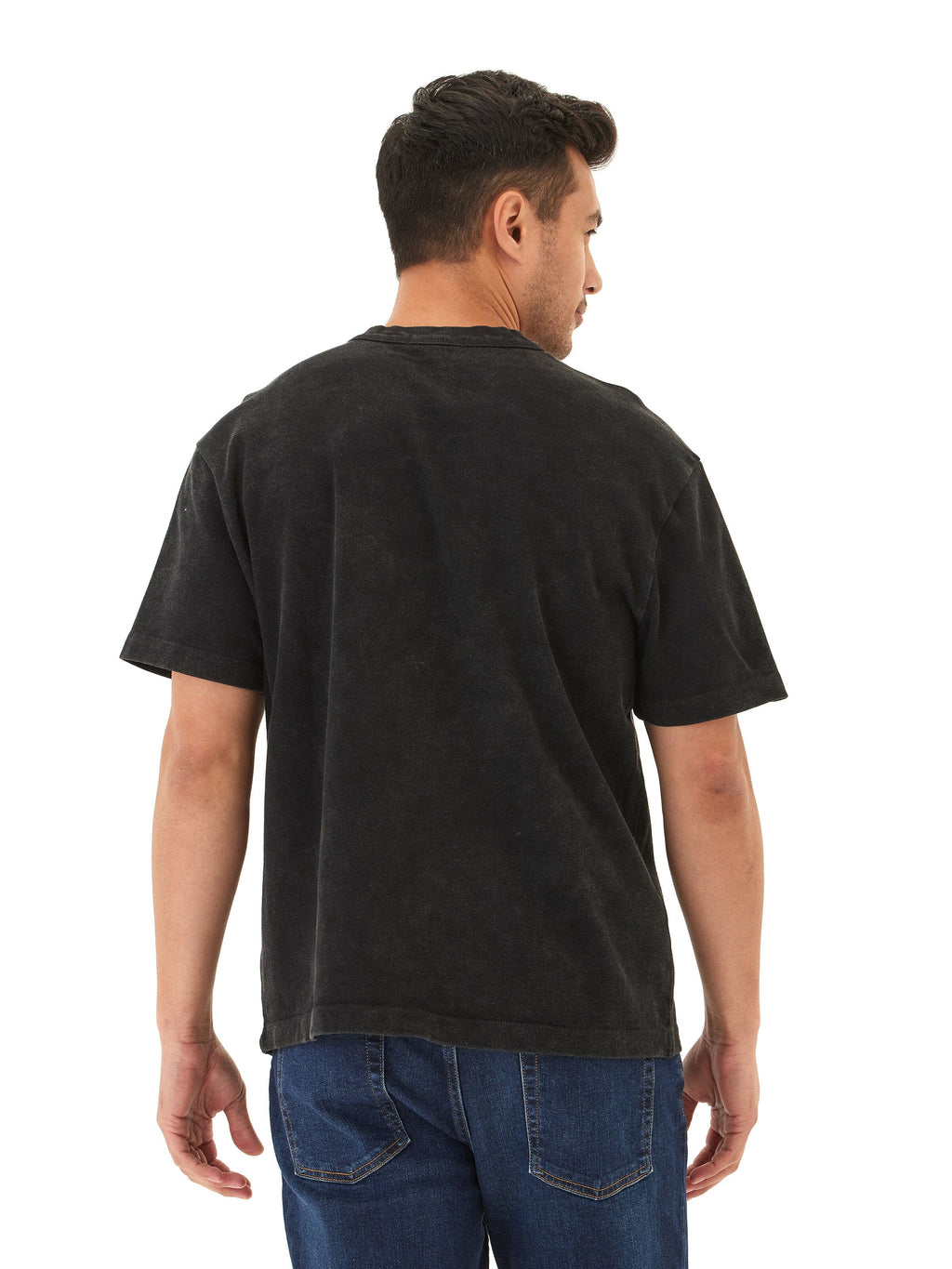 Johnny Relaxed Fit Mineral Wash Jersey Tee for Men