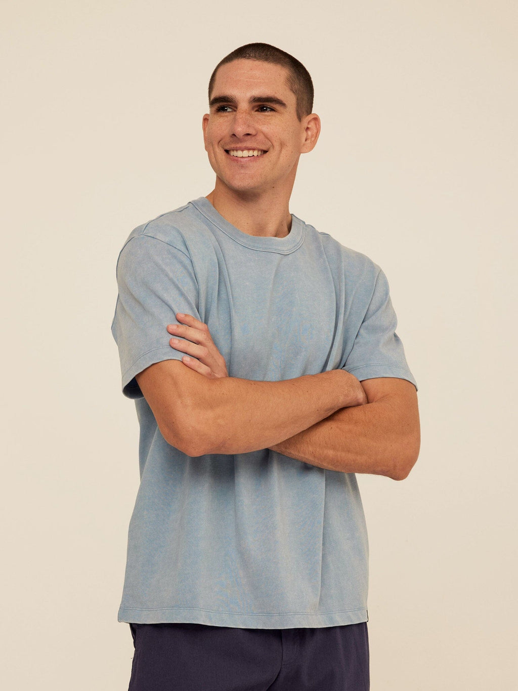 Johnny Relaxed Fit Mineral Wash Jersey Tee