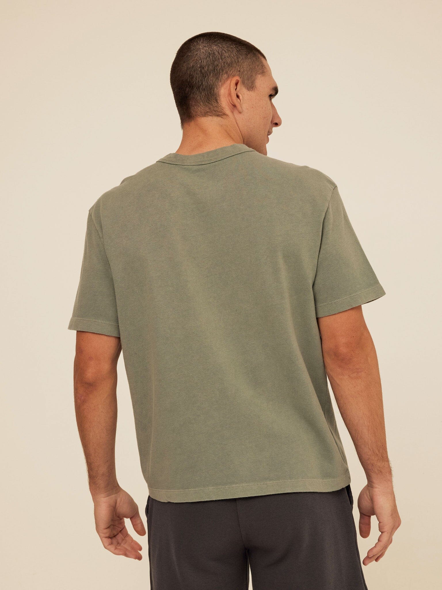 Johnny Relaxed Fit Mineral Wash Heavyweight Jersey Crew Neck Tee