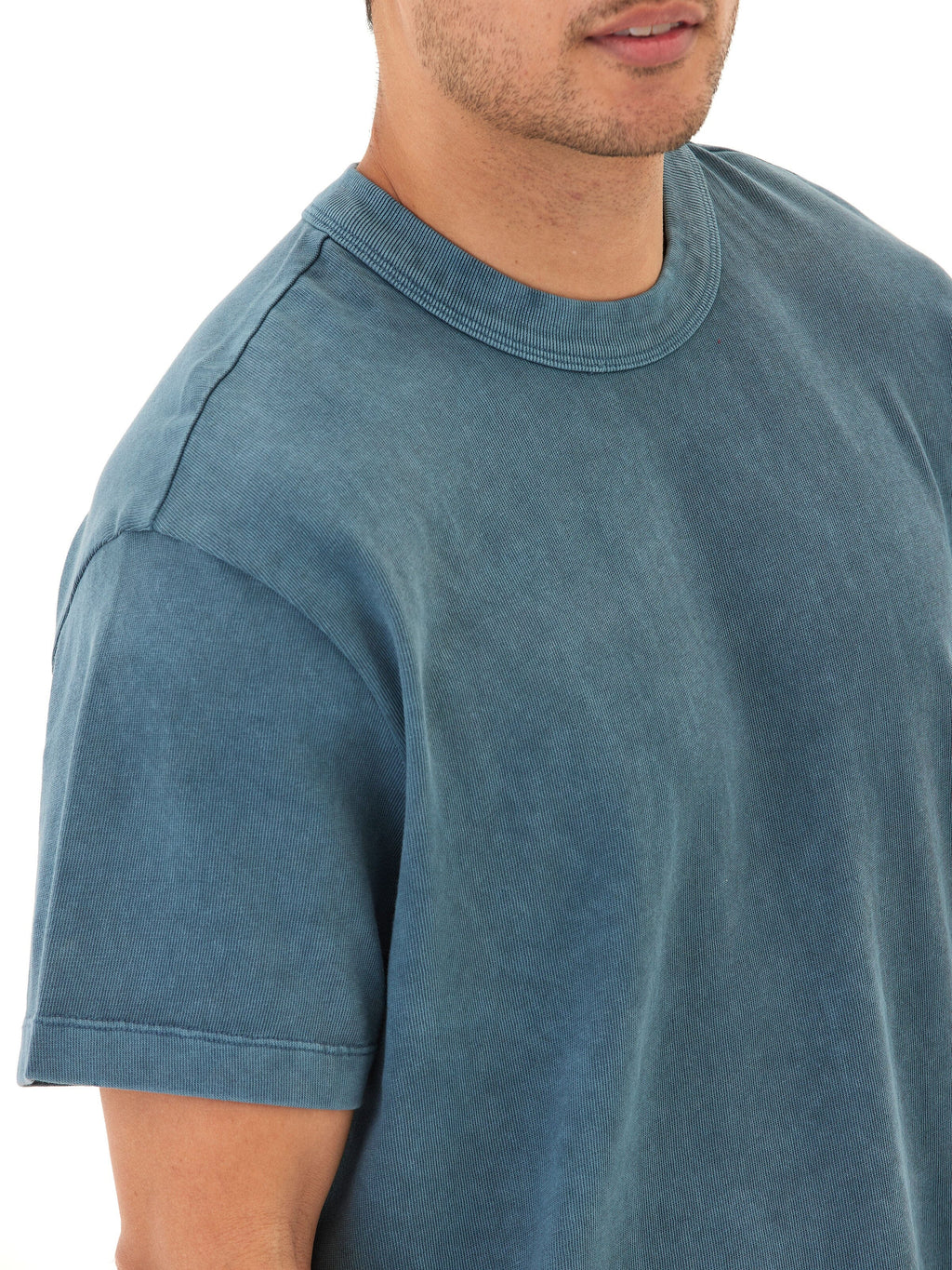 Johnny Relaxed Fit Mineral Wash Heavyweight Jersey Crew Neck Tee