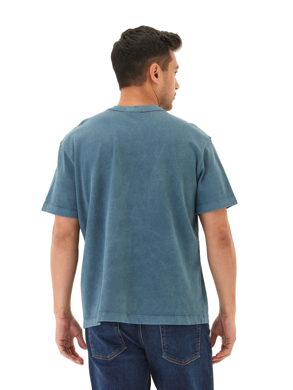 Johnny Relaxed Fit Mineral Wash Heavyweight Jersey Crew Neck Tee