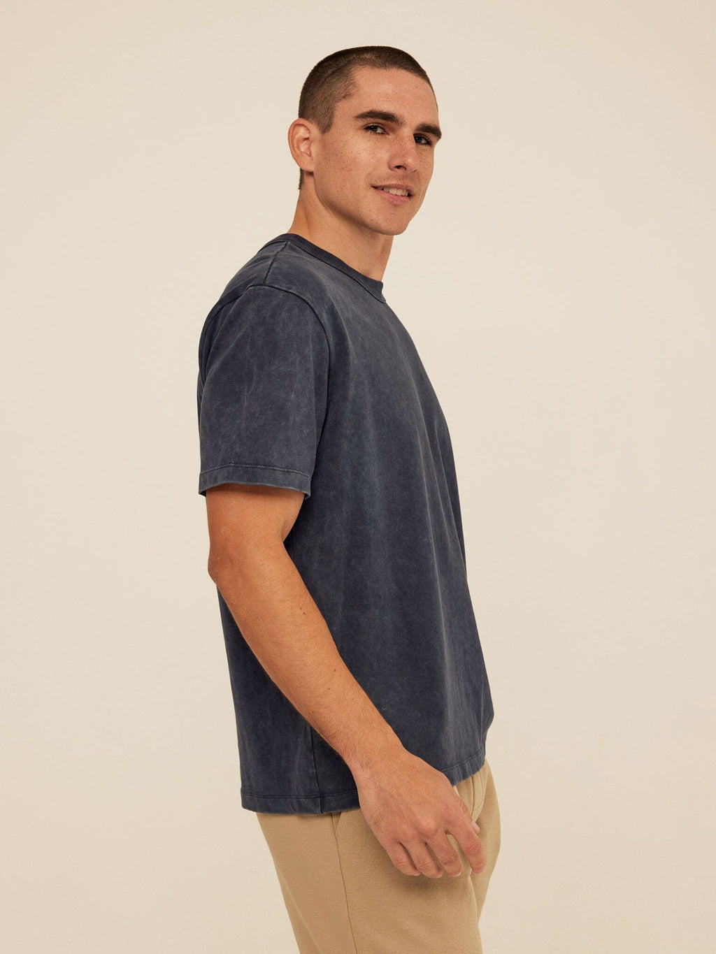 Johnny Relaxed Fit Mineral Wash Jersey Tee