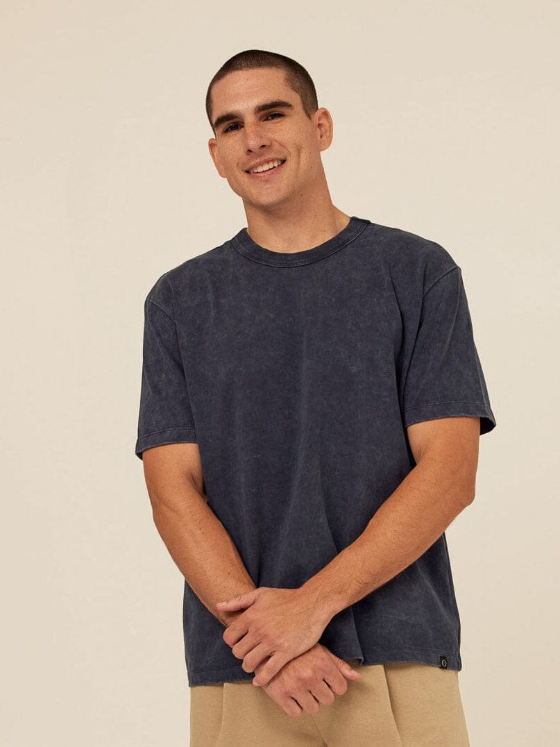Johnny Relaxed Fit Mineral Wash Jersey Tee
