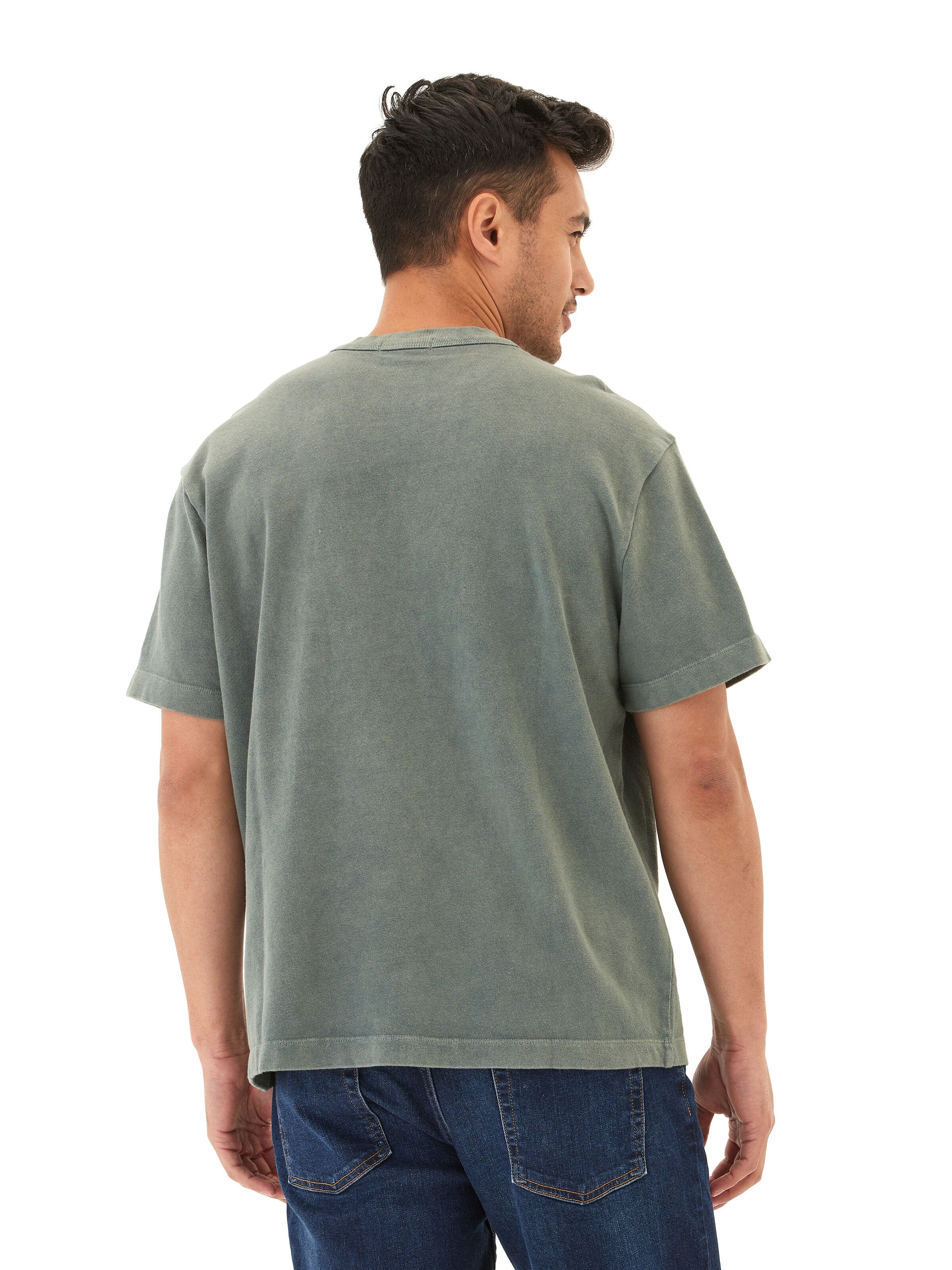 Johnny Relaxed Fit Mineral Wash Jersey Tee for Men