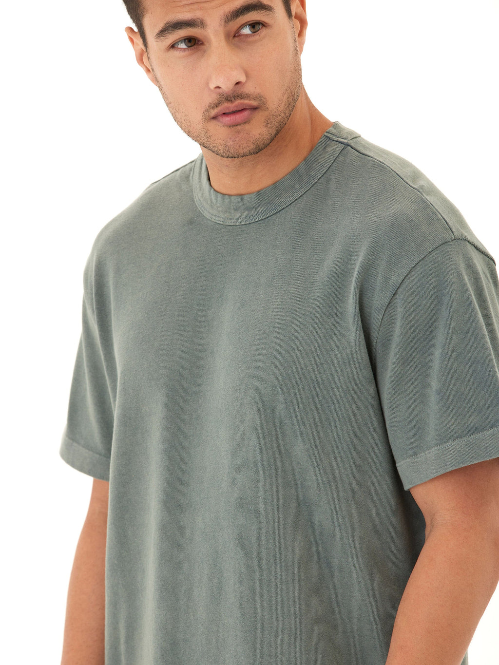 Johnny Relaxed Fit Mineral Wash Jersey Tee for Men