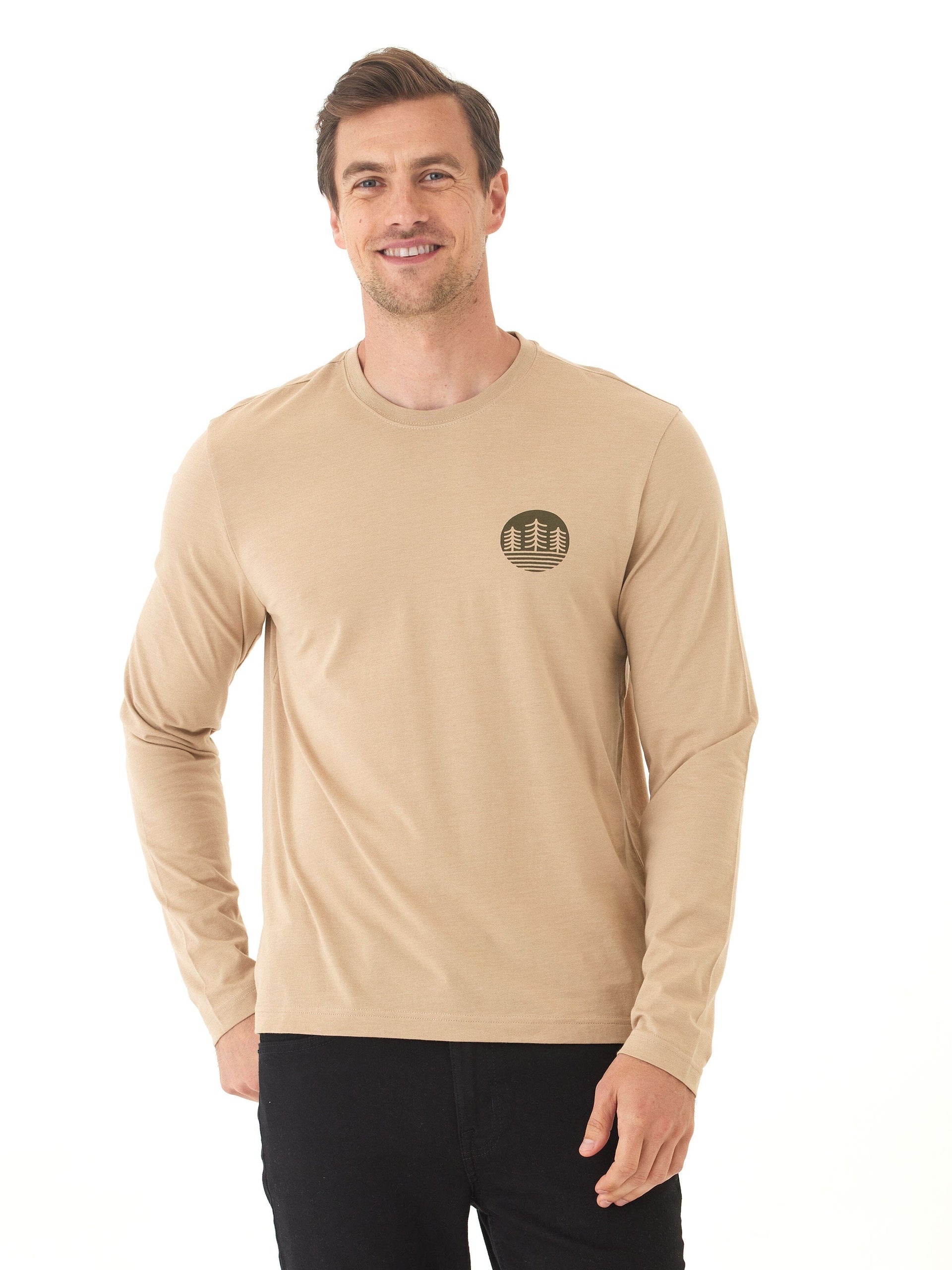 Soft Wash Graphic Long Sleeve Cotton Tee
