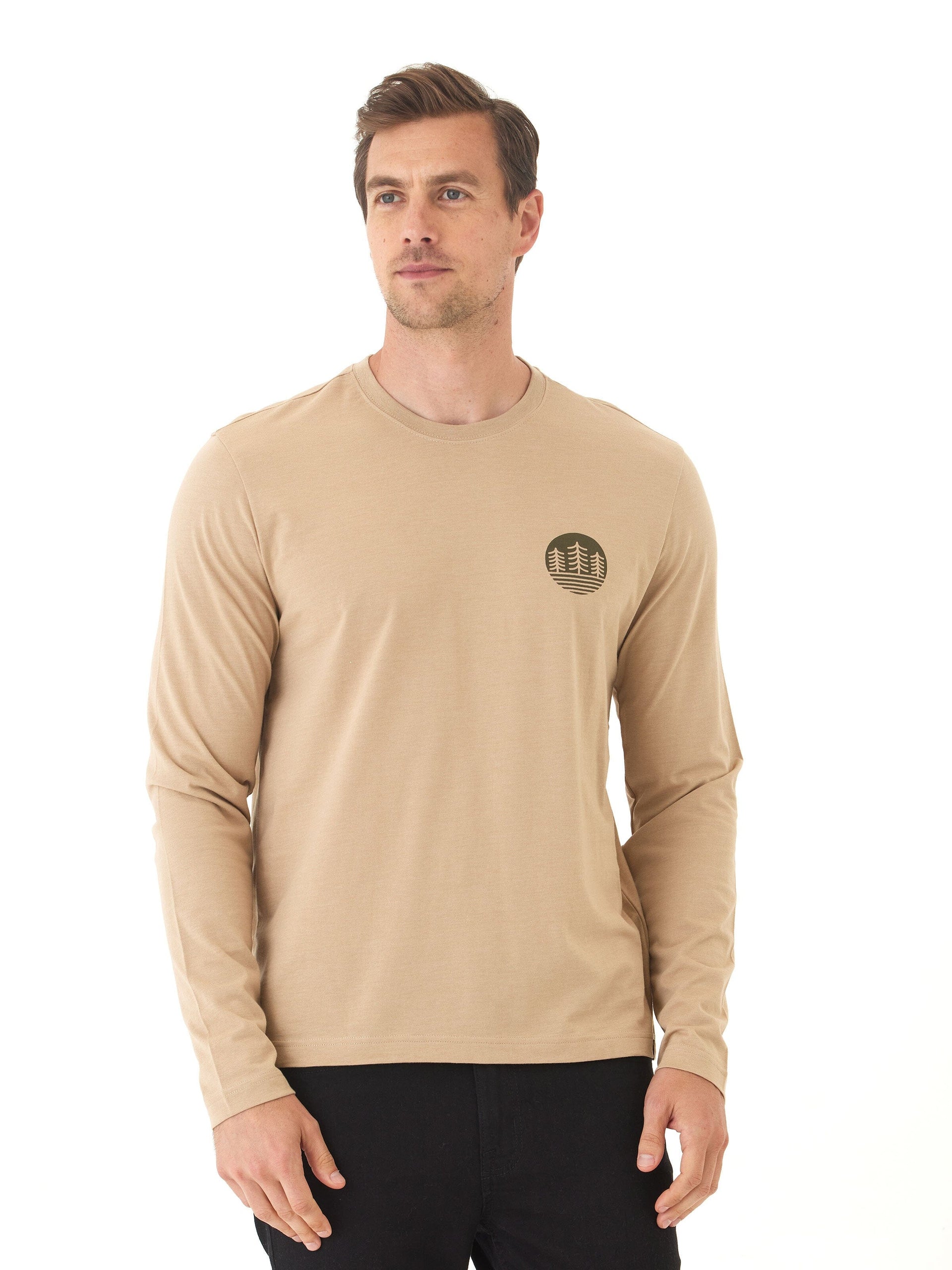 Soft Wash Graphic Long Sleeve Cotton Tee