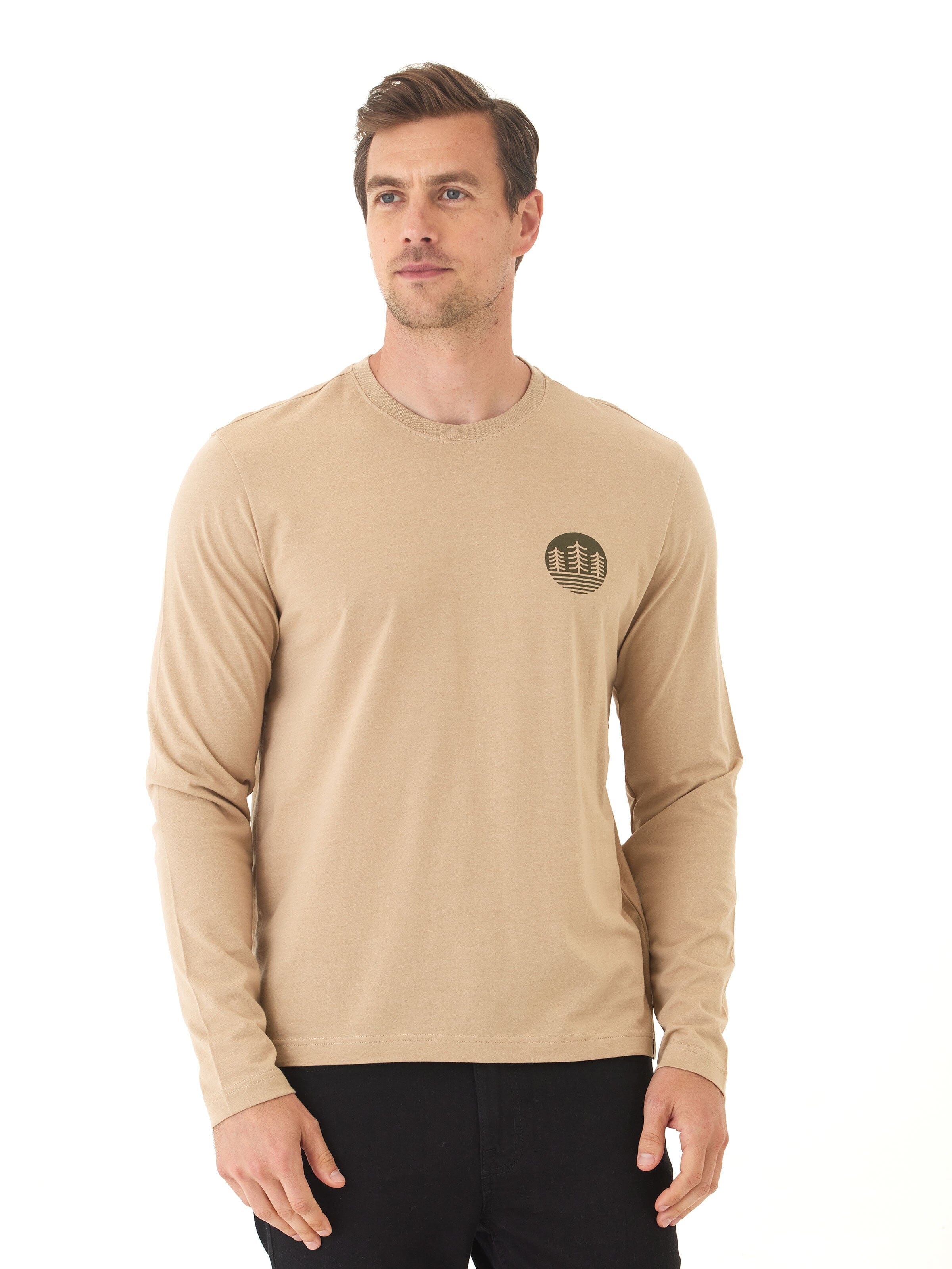 Soft Wash Graphic Long Sleeve Cotton Tee