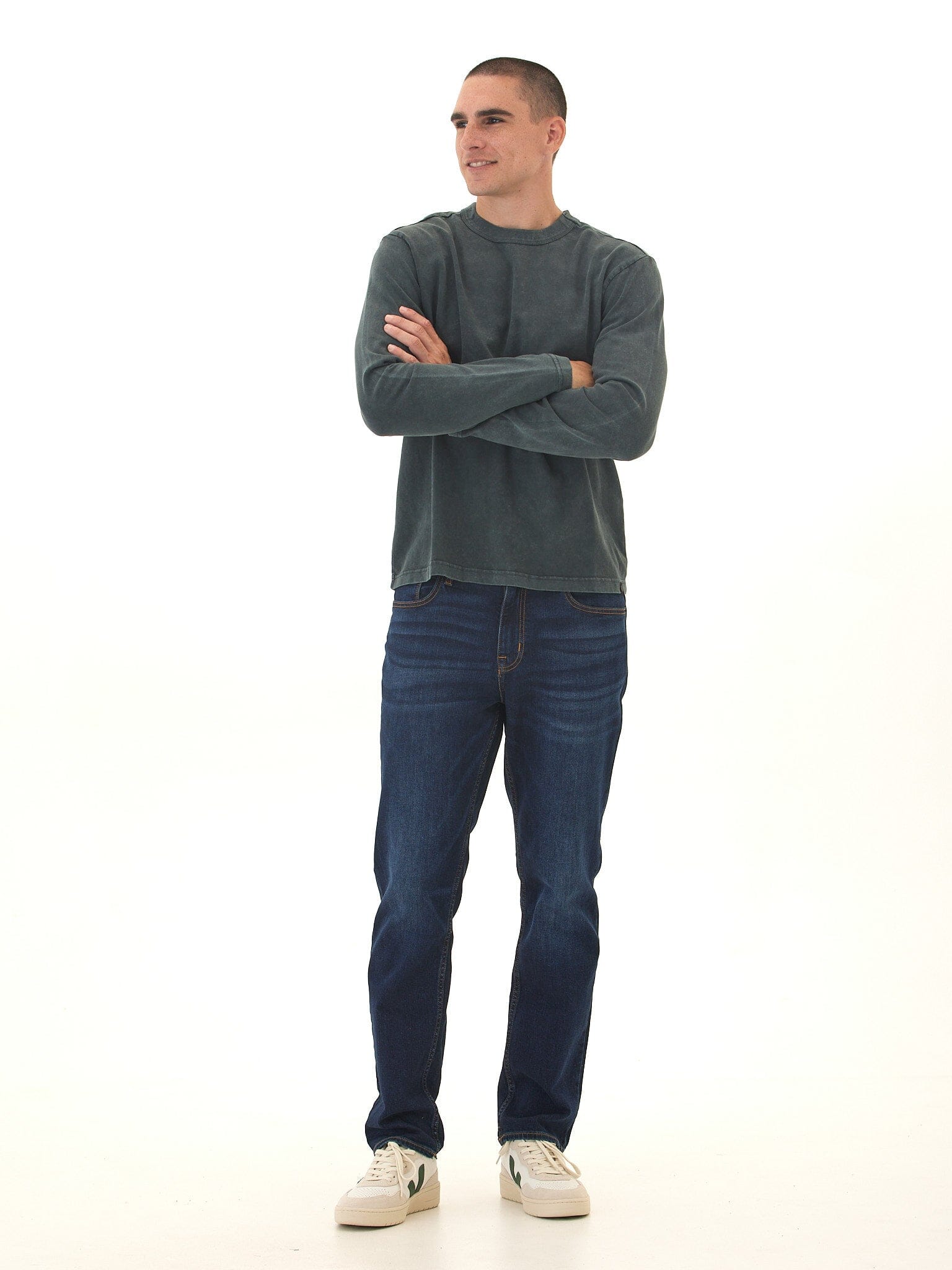 Johnny Relaxed Fit Mineral Wash Long Sleeve Tee