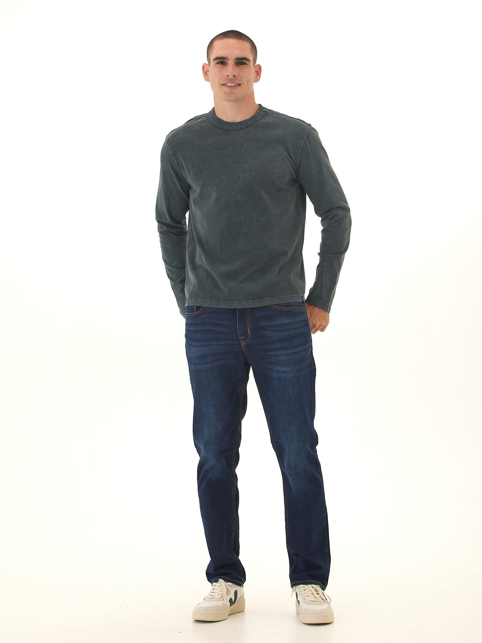 Johnny Relaxed Fit Mineral Wash Long Sleeve Tee