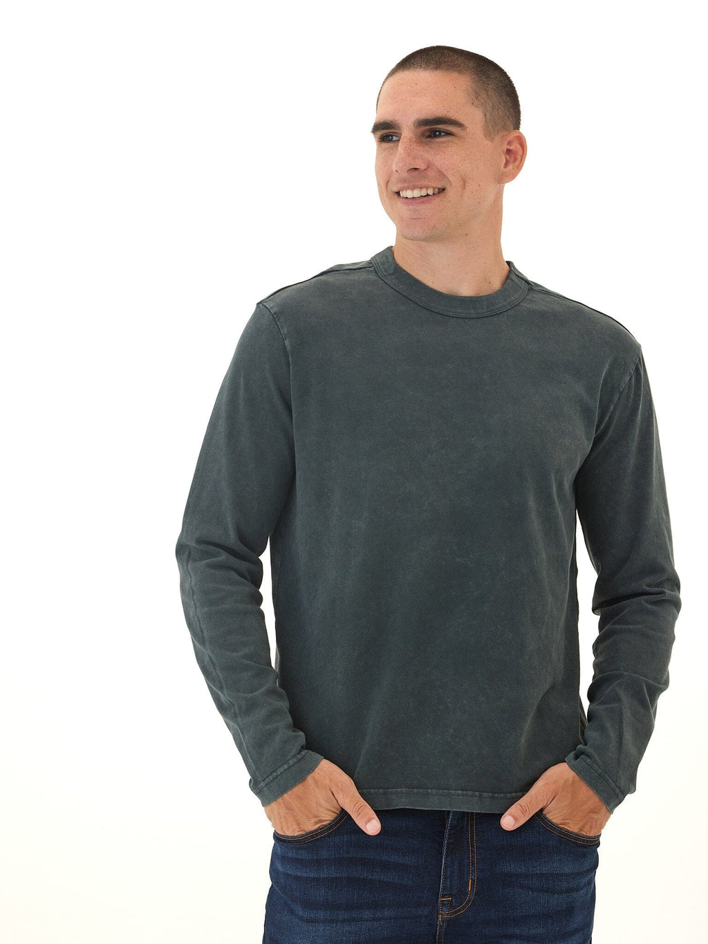 Johnny Relaxed Fit Mineral Wash Long Sleeve Tee