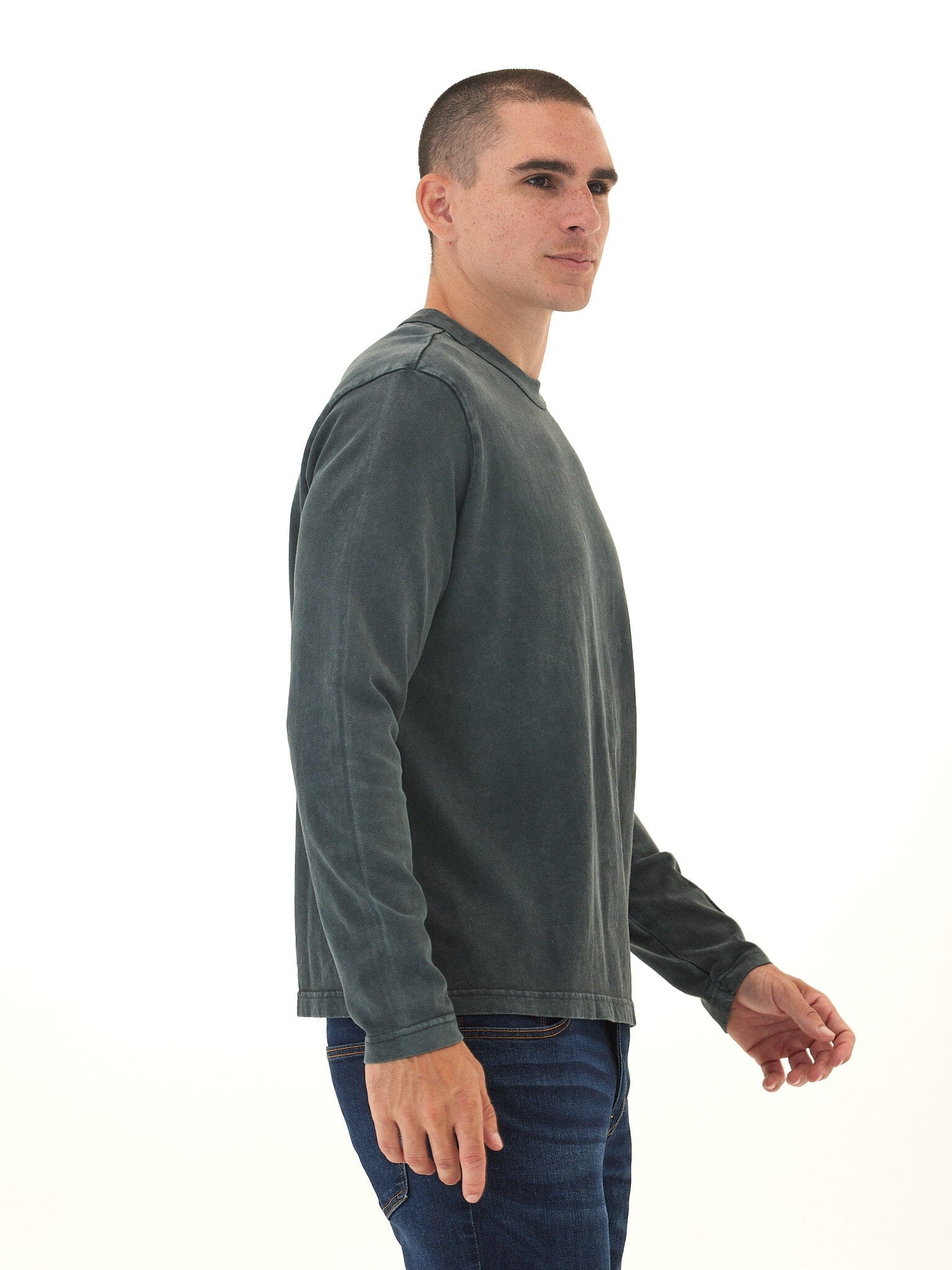 Johnny Relaxed Fit Mineral Wash Long Sleeve Tee