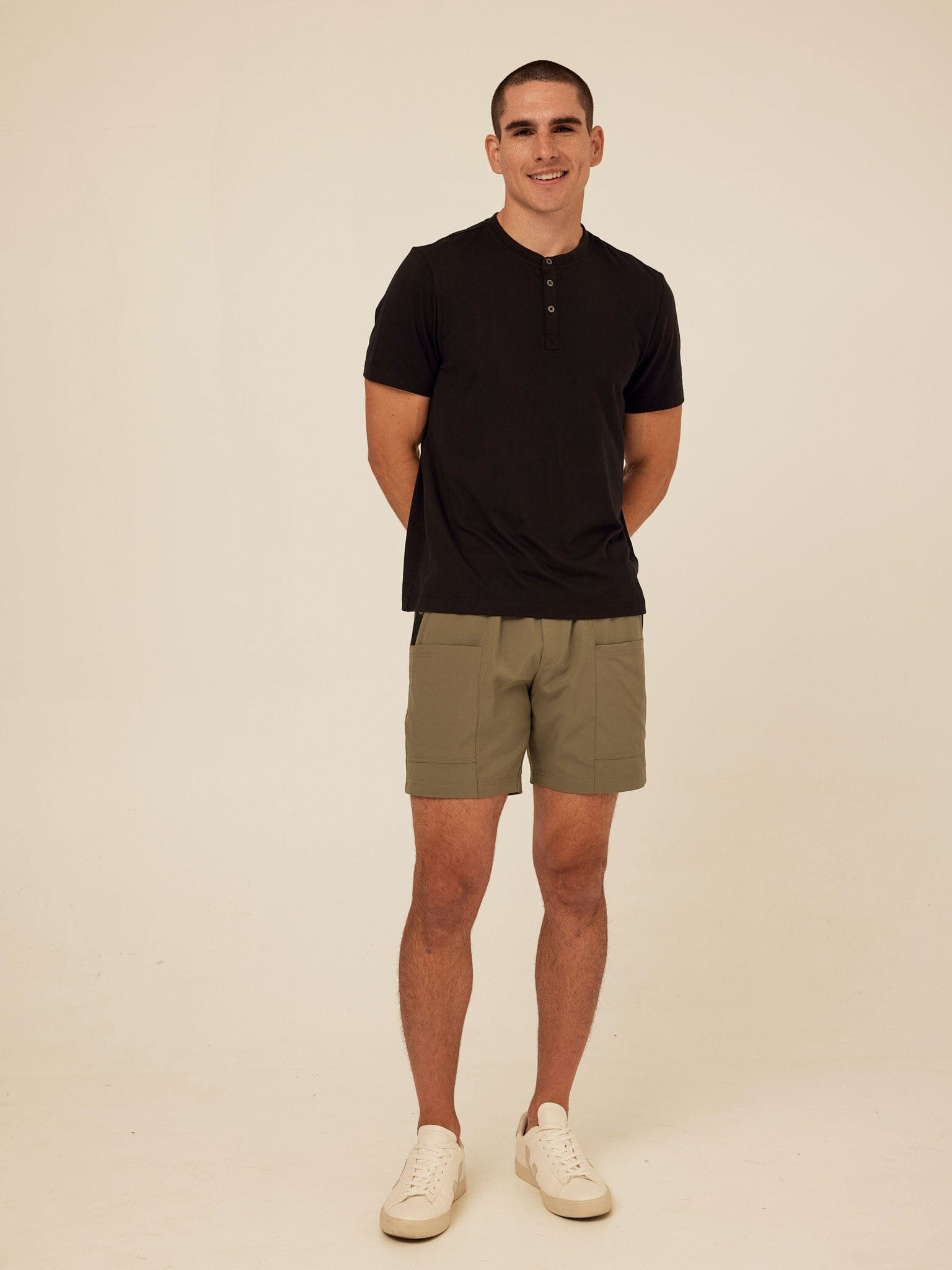 Shayne Luxe Jersey Henley Short Sleeve Shirt for Everyday Comfort