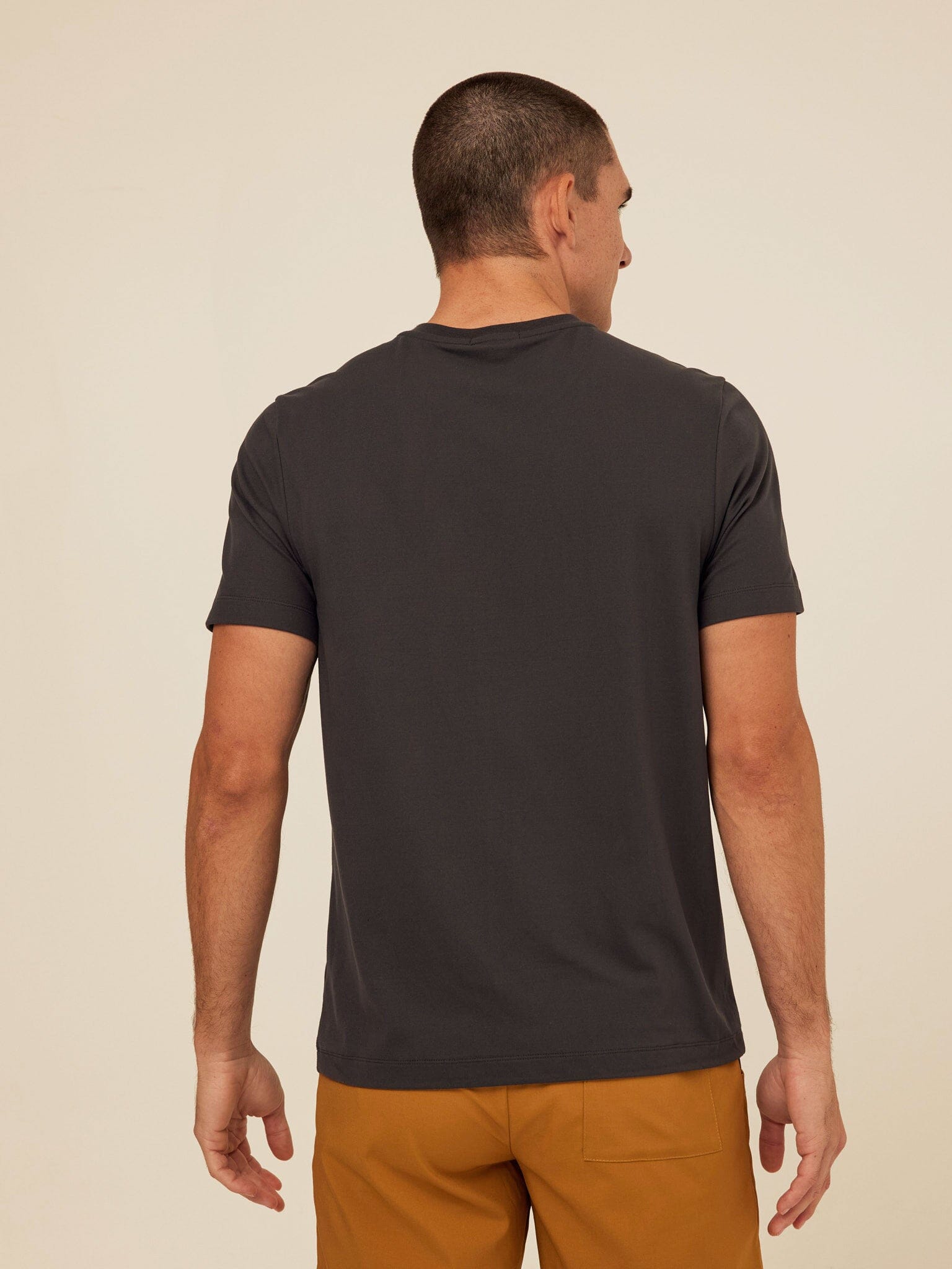 Luxe Jersey Short Sleeve Henley Shirt for Men and Women