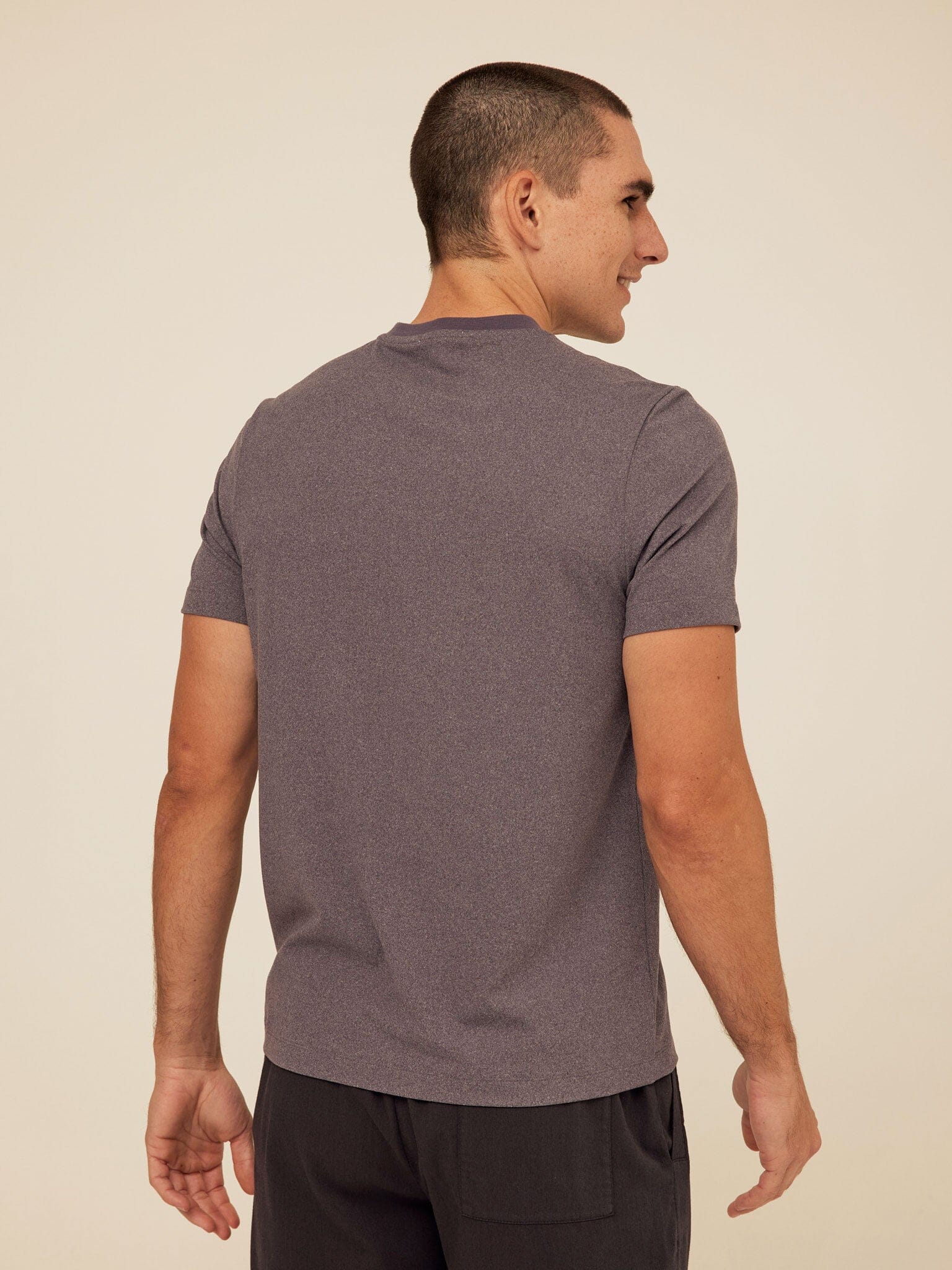 Luxe Jersey Short Sleeve Henley Shirt for Men and Women