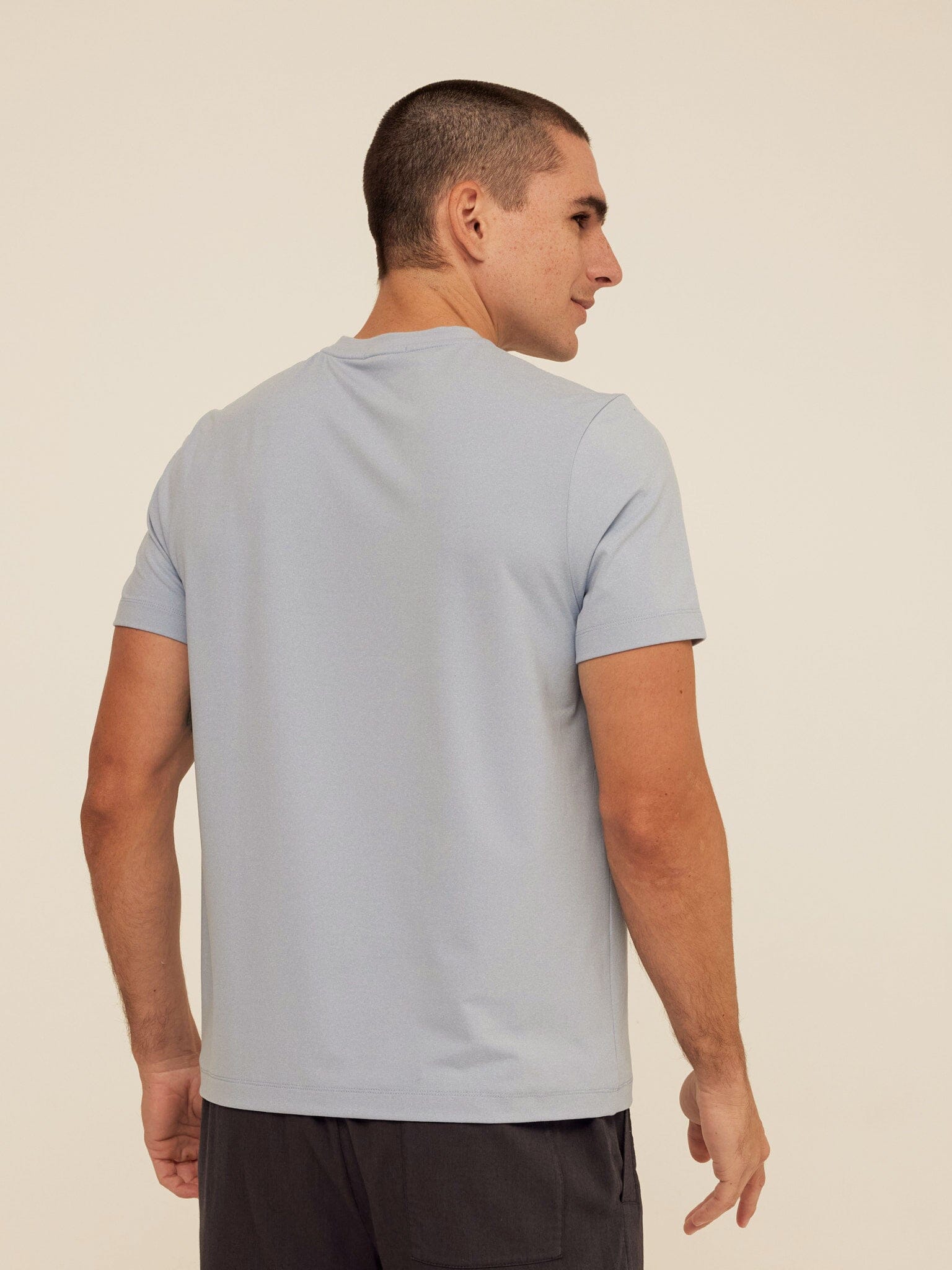 Luxe Jersey Short Sleeve Henley Shirt for Men and Women