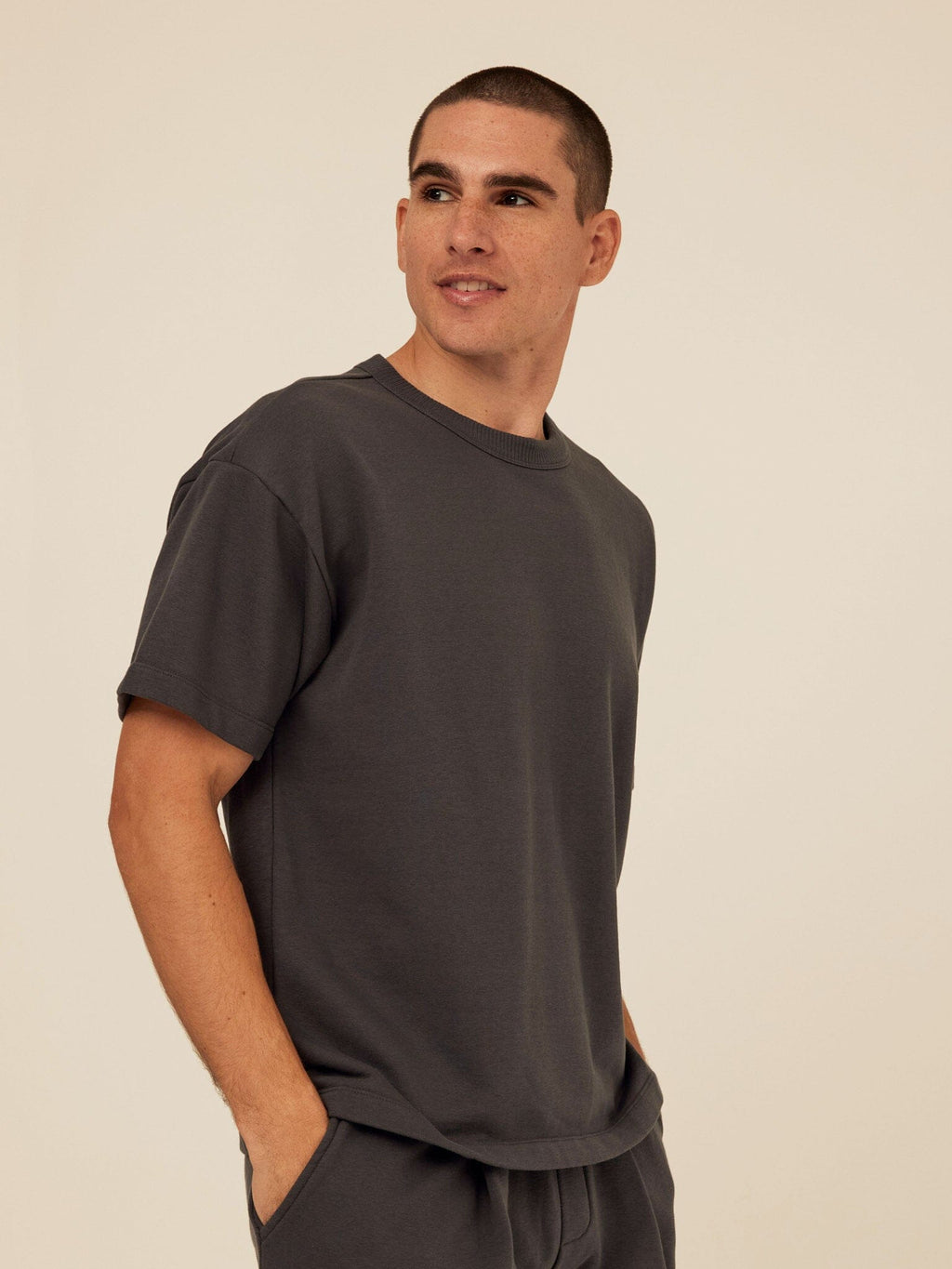 Maxwell Cotton Blend Terry Relaxed Tee