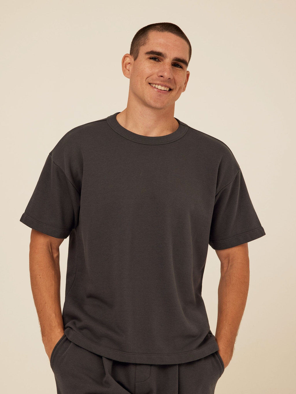 Maxwell Cotton Blend Terry Relaxed Tee
