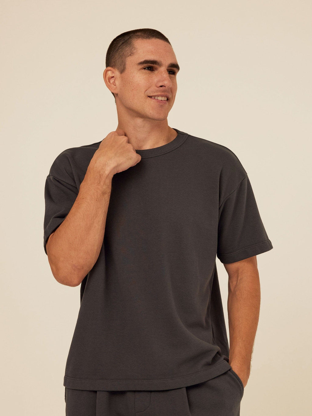 Maxwell Cotton Blend Terry Relaxed Tee