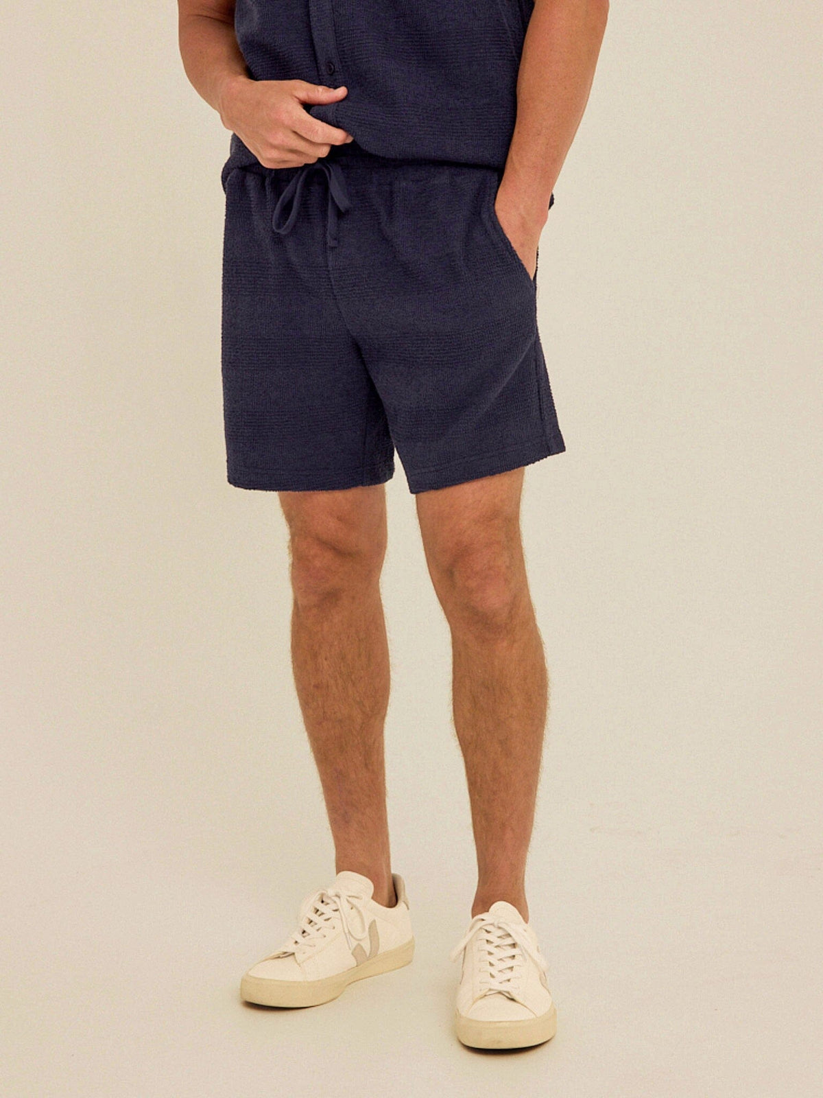 Wayne Jacquard Stripe Knit Short