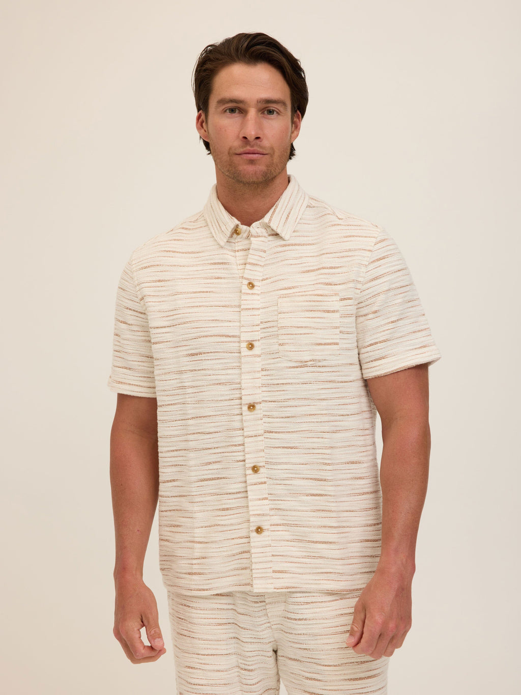 Paxton Shoreline Terry Button-Down Pocket Shirt
