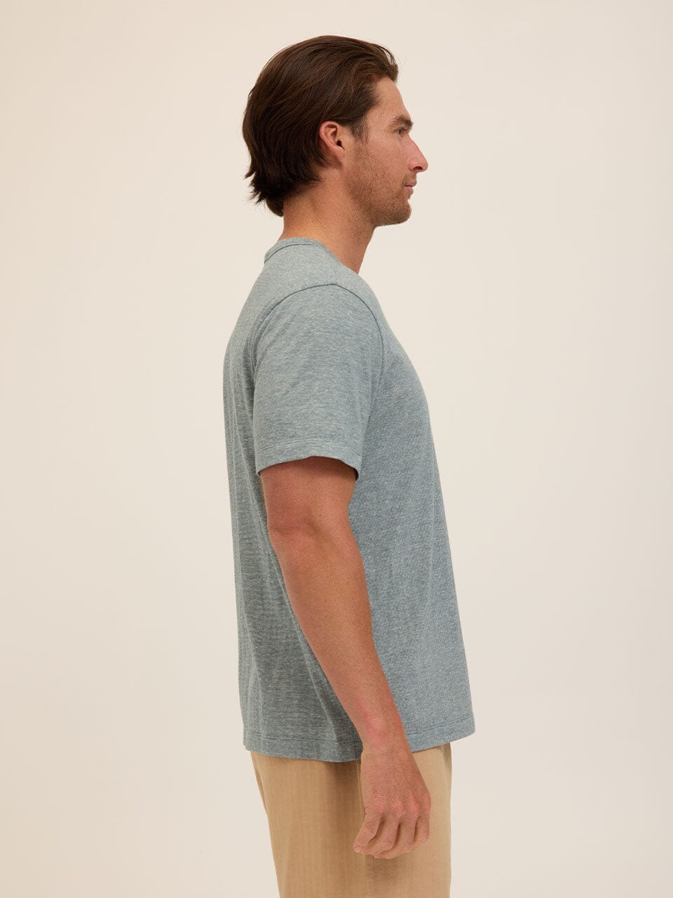 Johnny Light Fleck Jersey Relaxed Crew Tee