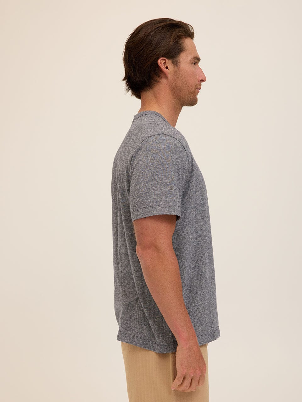 Johnny Light Fleck Jersey Relaxed Crew Tee