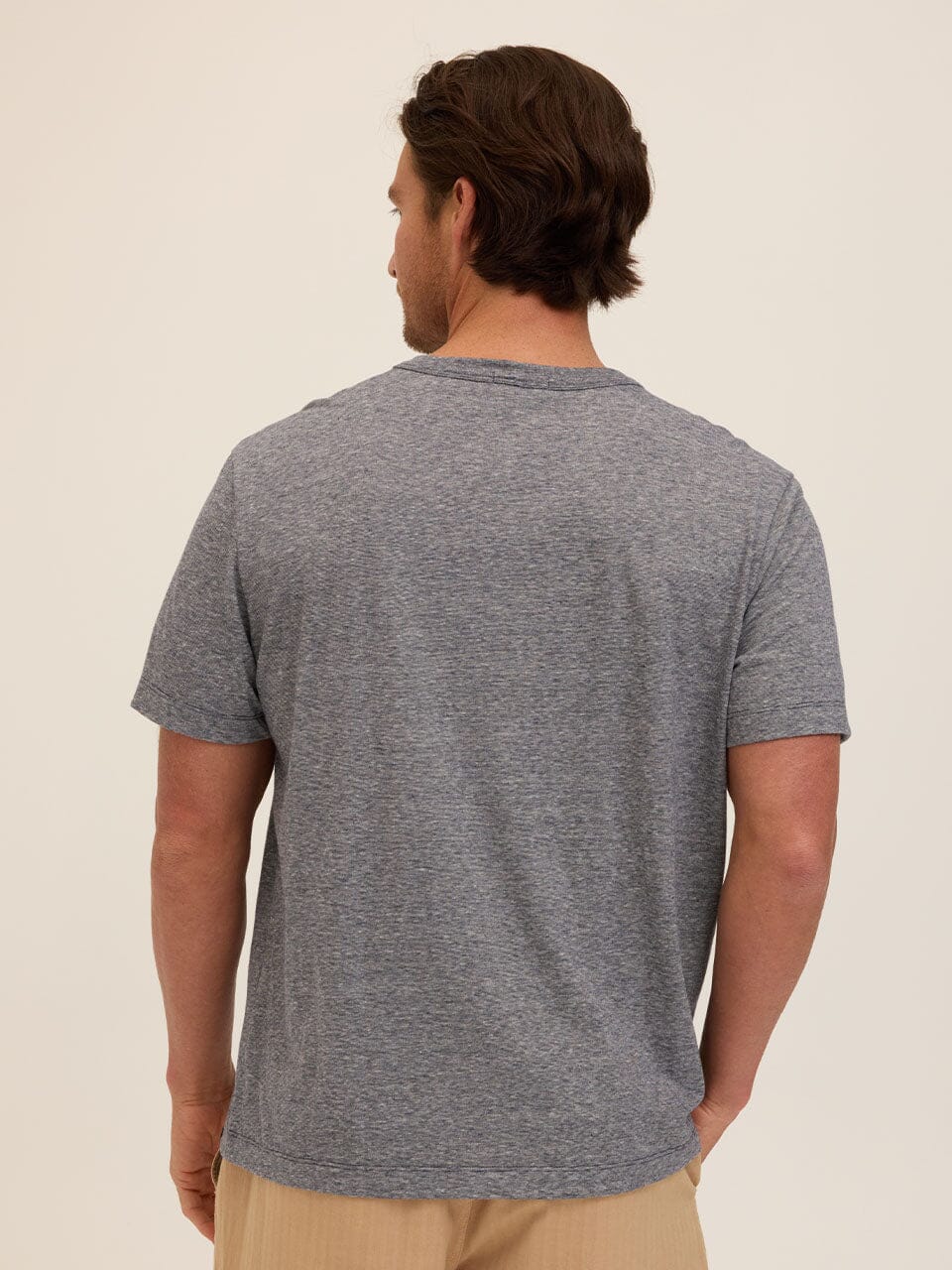 Johnny Light Fleck Jersey Relaxed Crew Tee