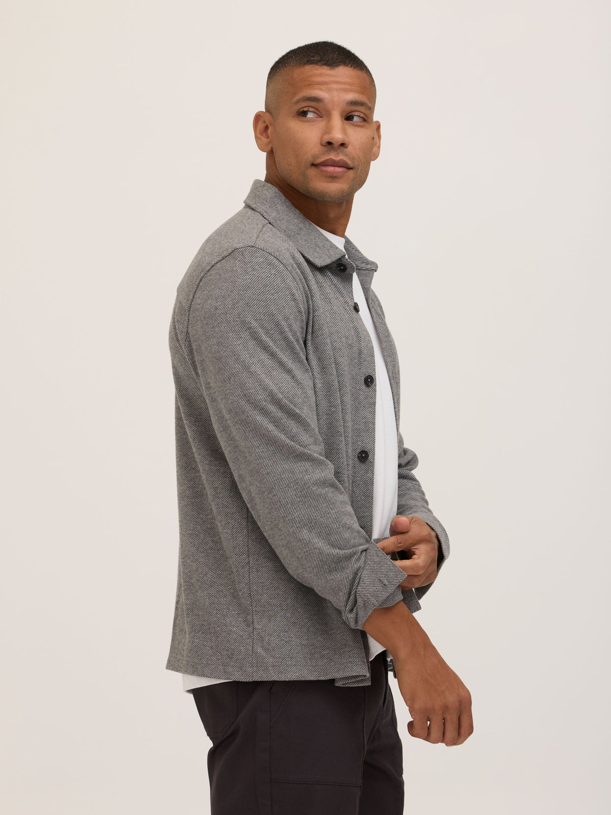Carter Brushed Jacquard Button-Down Shirt